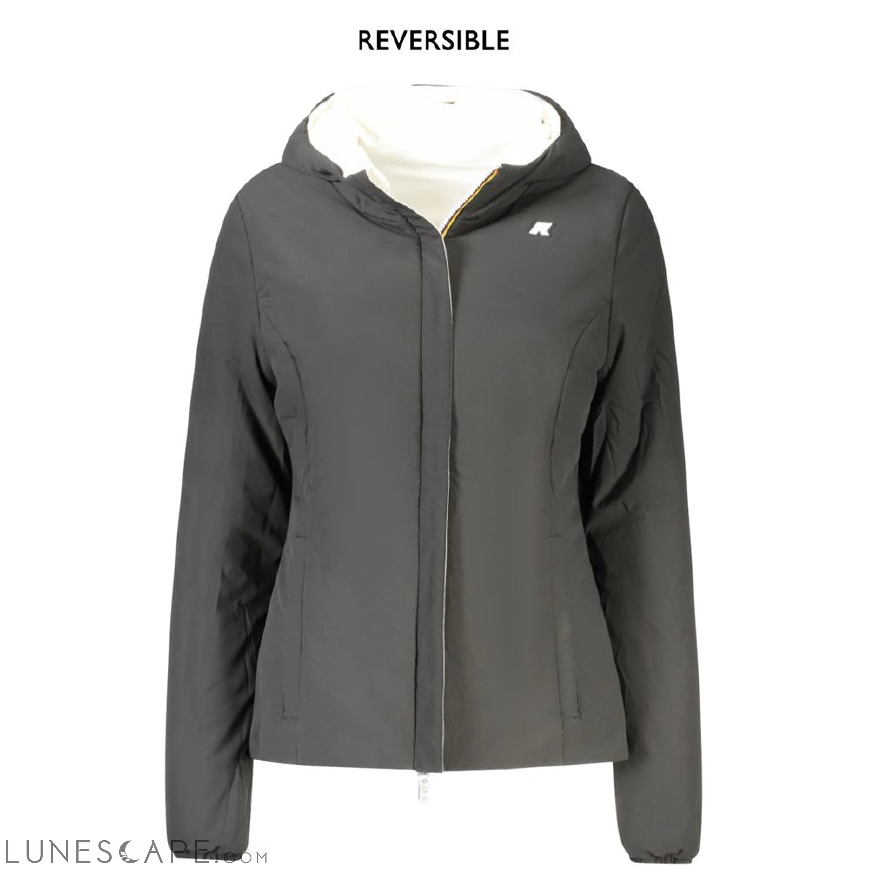 K-WAY White Nylon Women Jacket LUNESCAPE