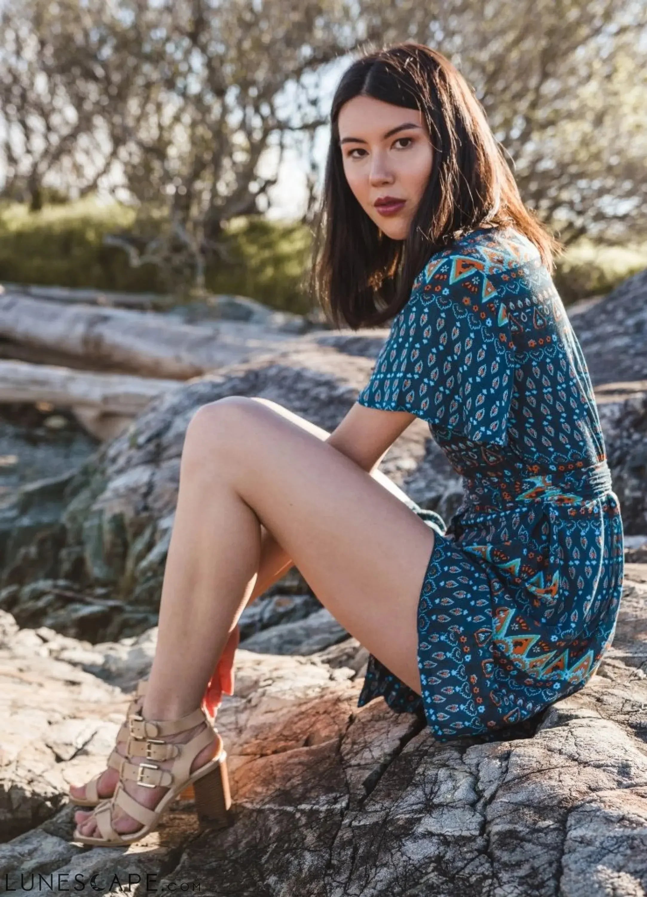 Kaia Romper - Dark Turquoise LUNESCAPE