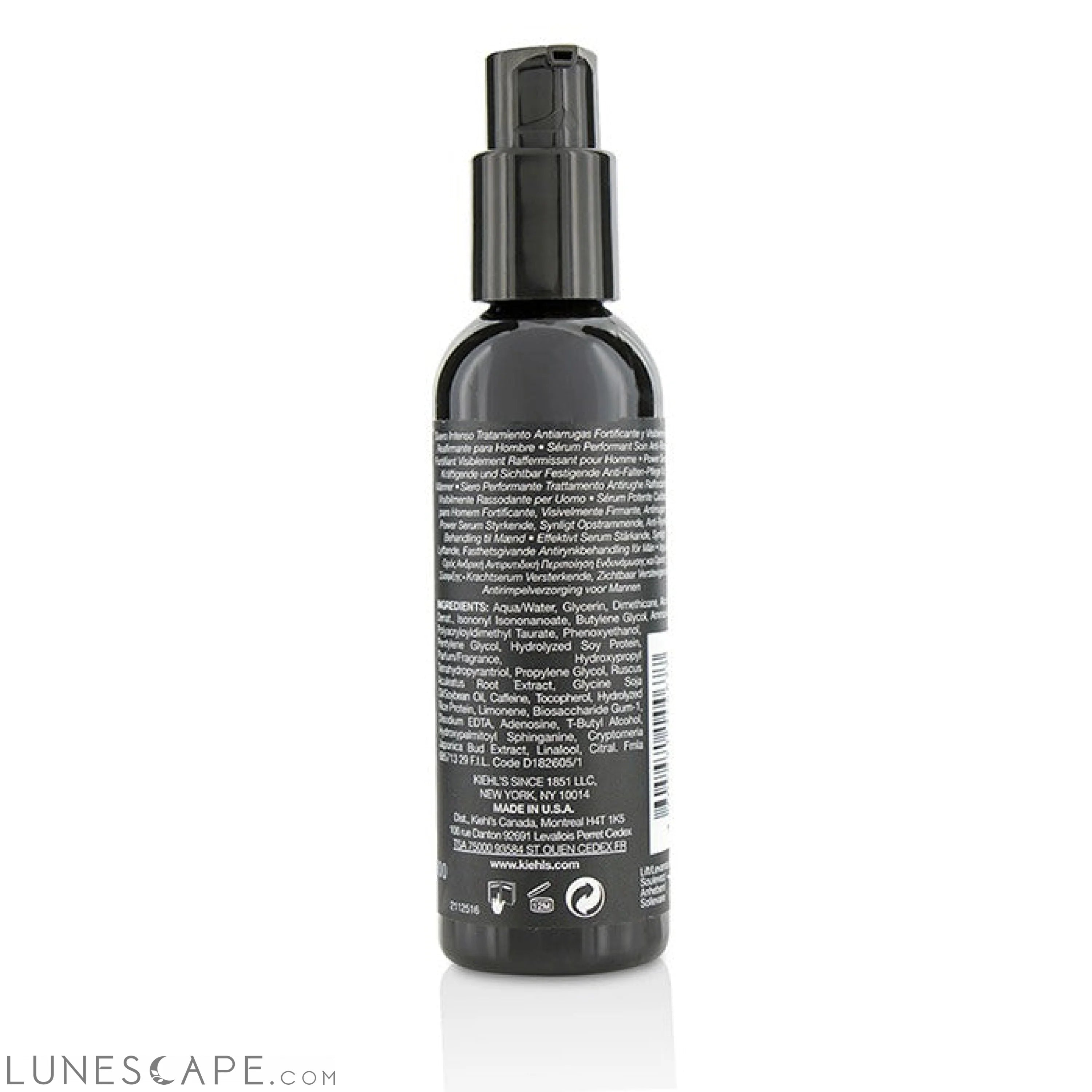 KIEHL'S - Age Defender Power Serum Strengthening, Visibly Firming, Anti-Wrinkle Treatment for Men LUNESCAPE