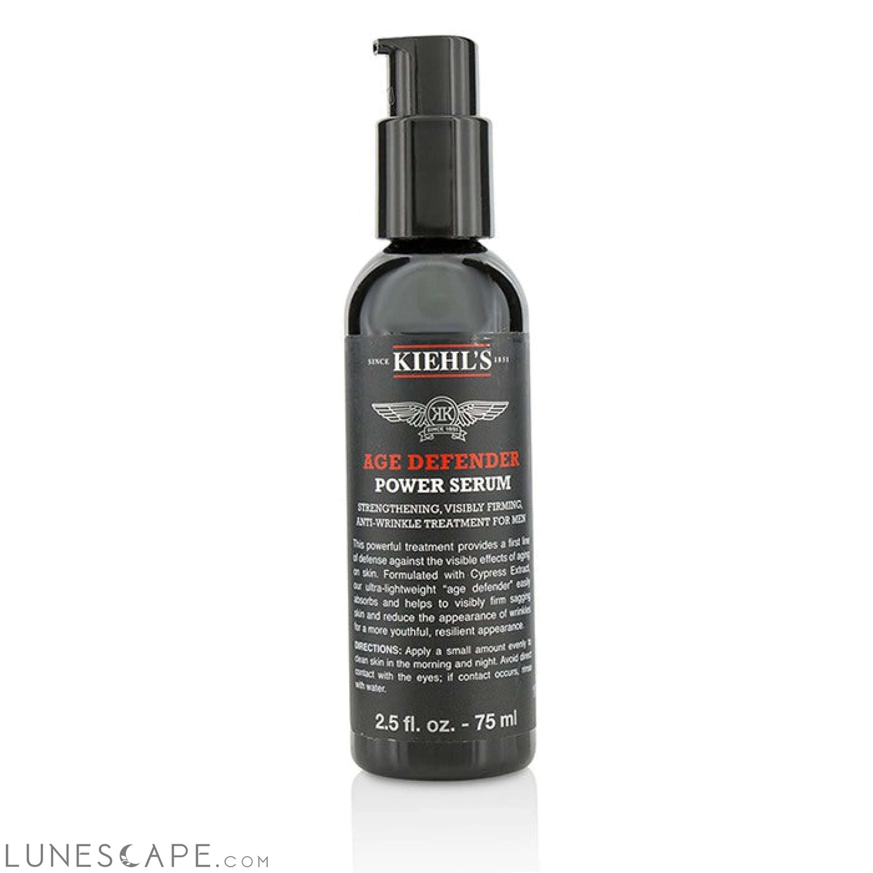 KIEHL'S - Age Defender Power Serum Strengthening, Visibly Firming, Anti-Wrinkle Treatment for Men LUNESCAPE