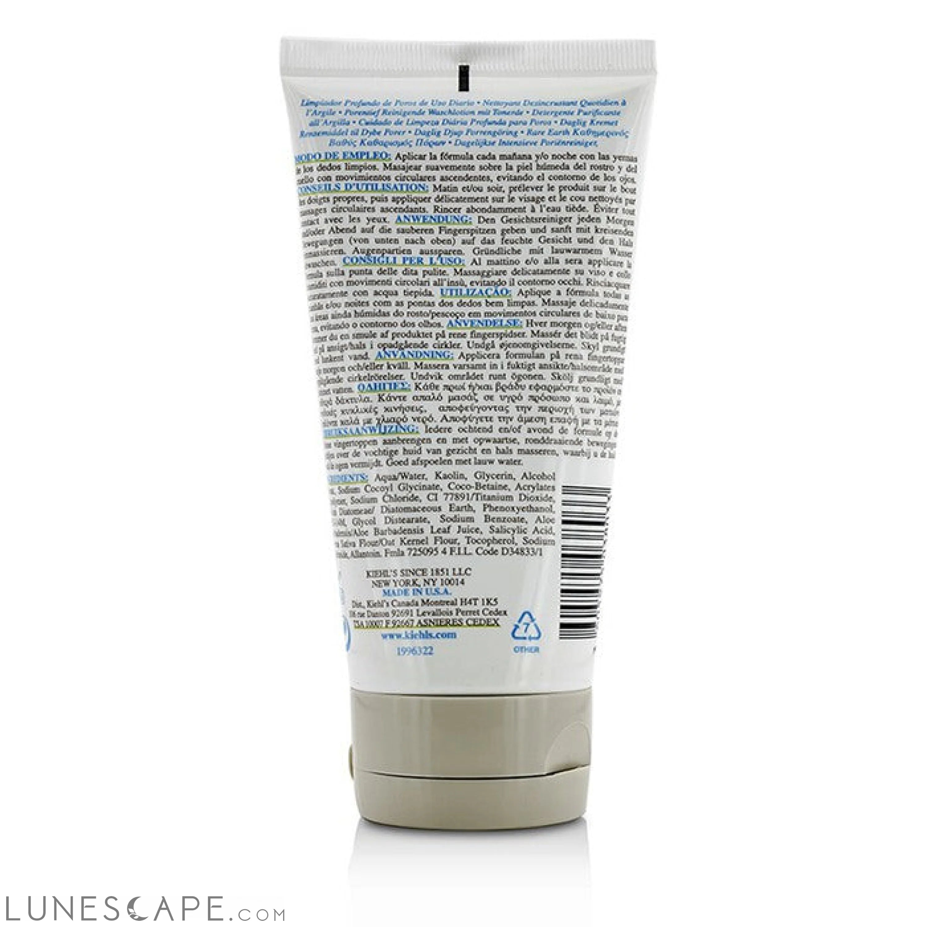 KIEHL'S - Rare Earth Deep Pore Daily Cleanser LUNESCAPE