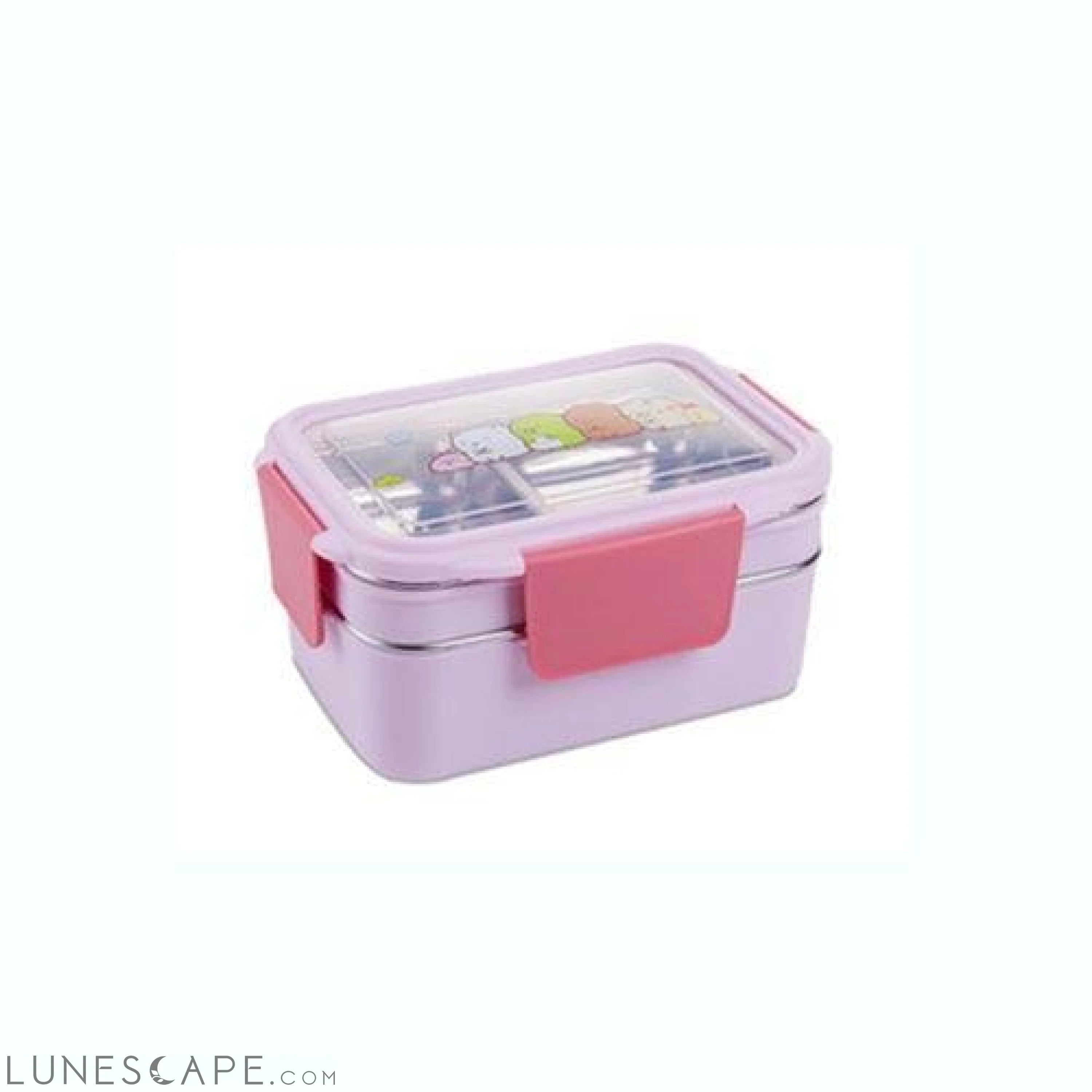 Kitty Guard Dual-Layer Bento Lunch Box - Blue LUNESCAPE