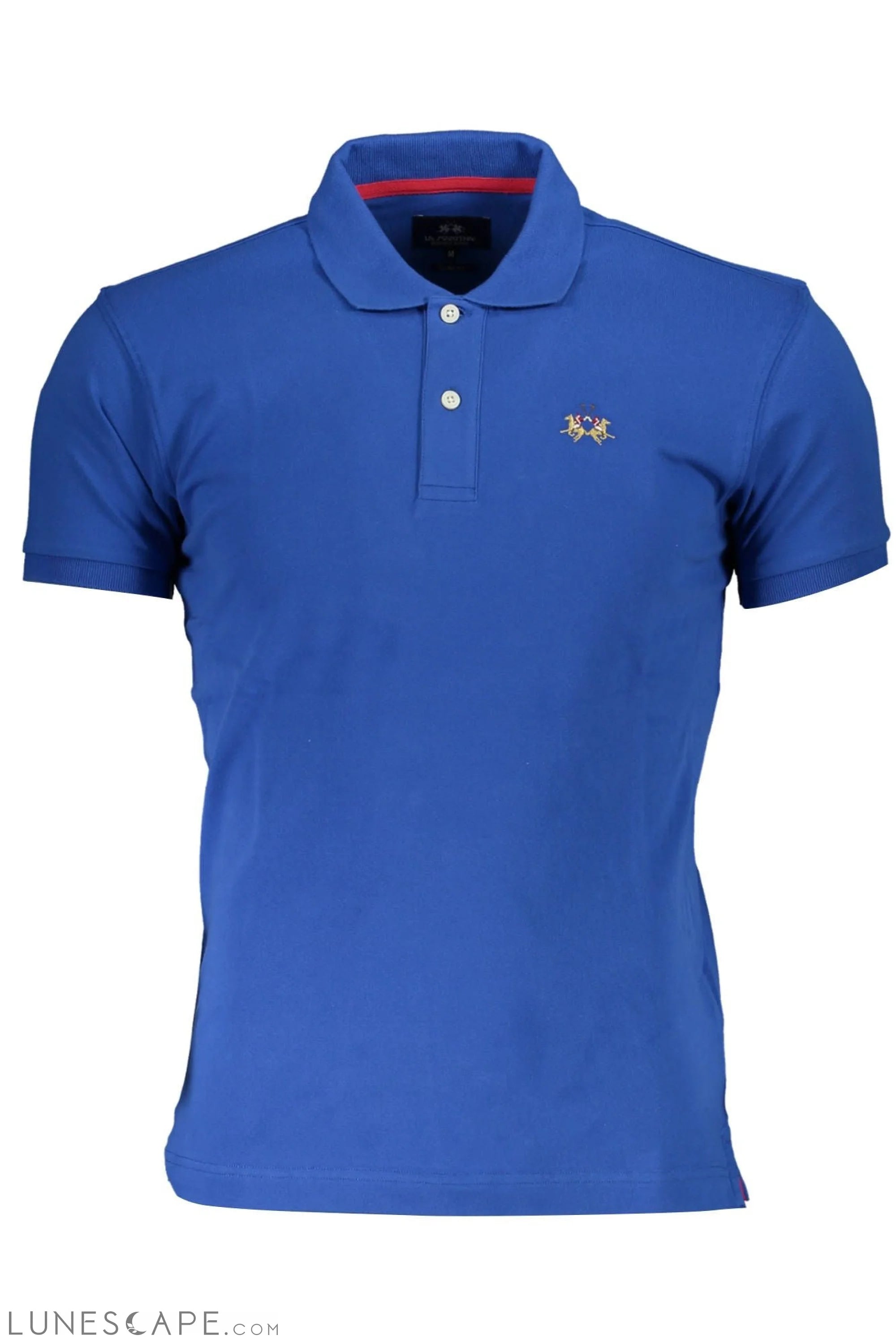 La Martina Slim Fit Embroidered Polo with Contrast Details LUNESCAPE