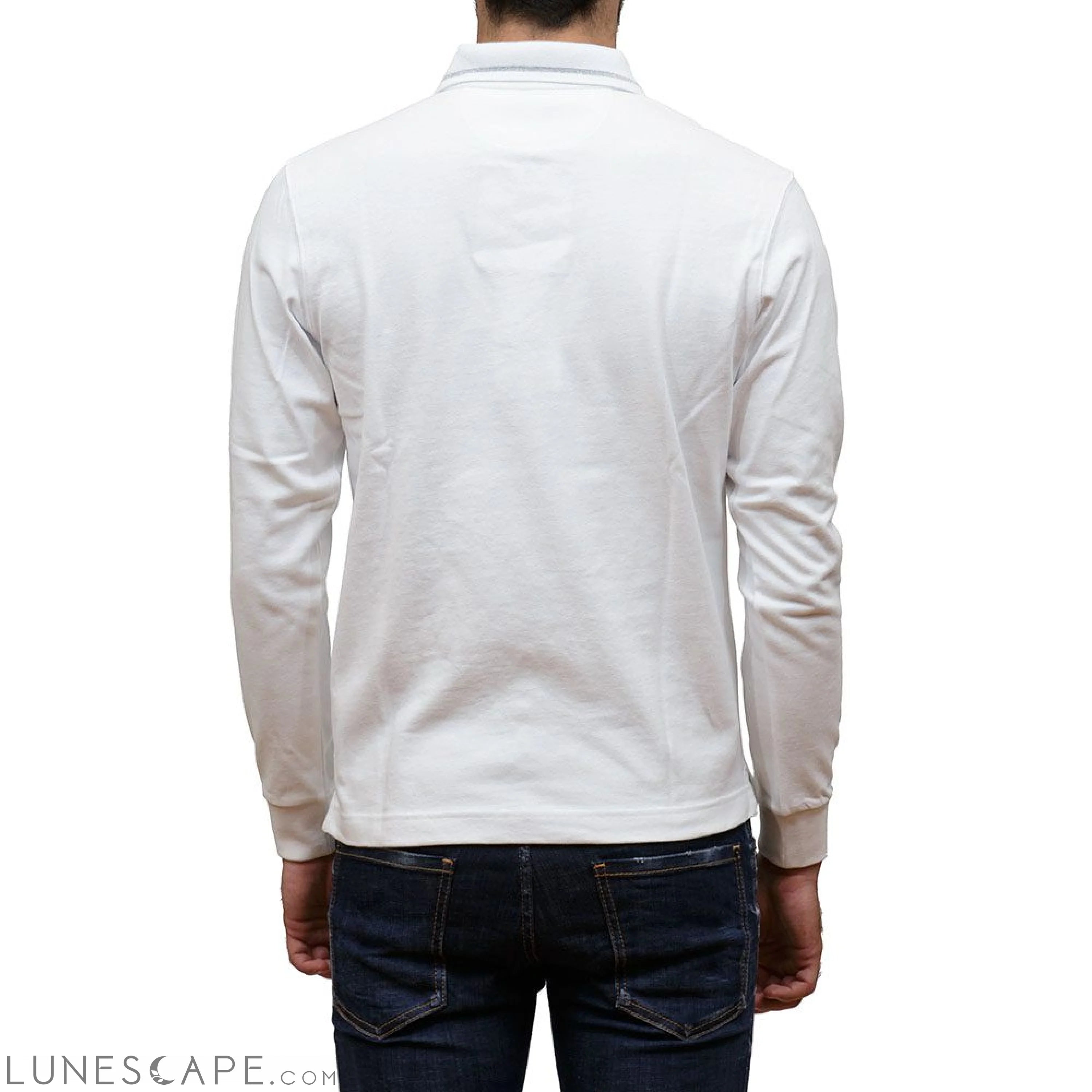 La Martina White Cotton Polo Shirt LUNESCAPE