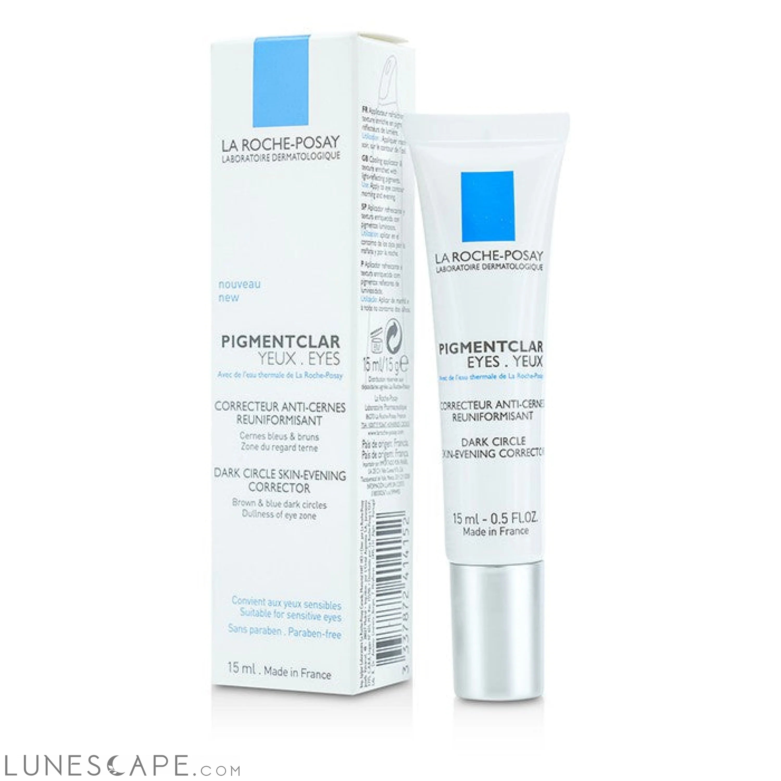 LA ROCHE POSAY - Pigmentclar Eyes Dark Circle Skin-Evening Corrector - For Sensitive Eyes LUNESCAPE