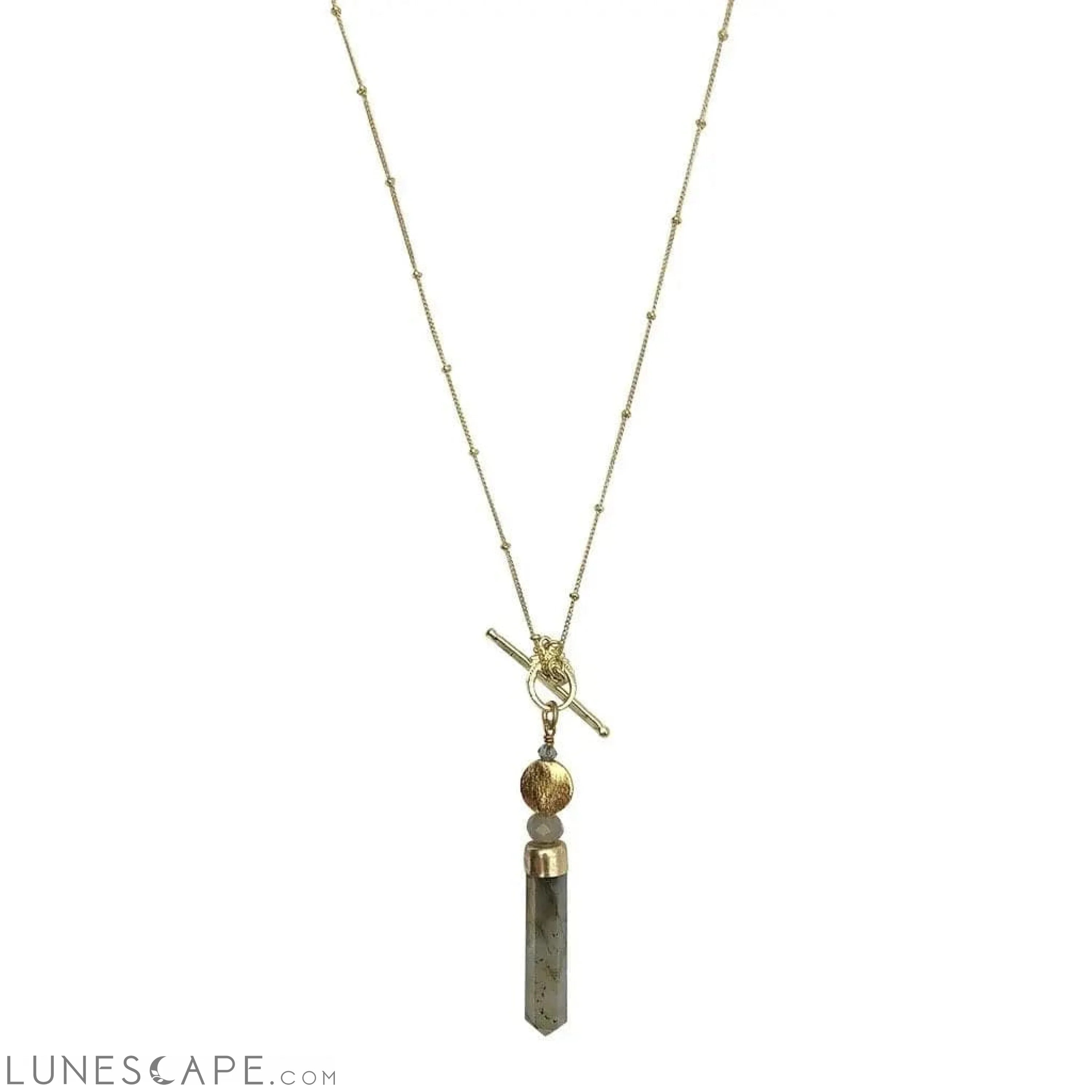 Labradorite Lariat Necklace LUNESCAPE