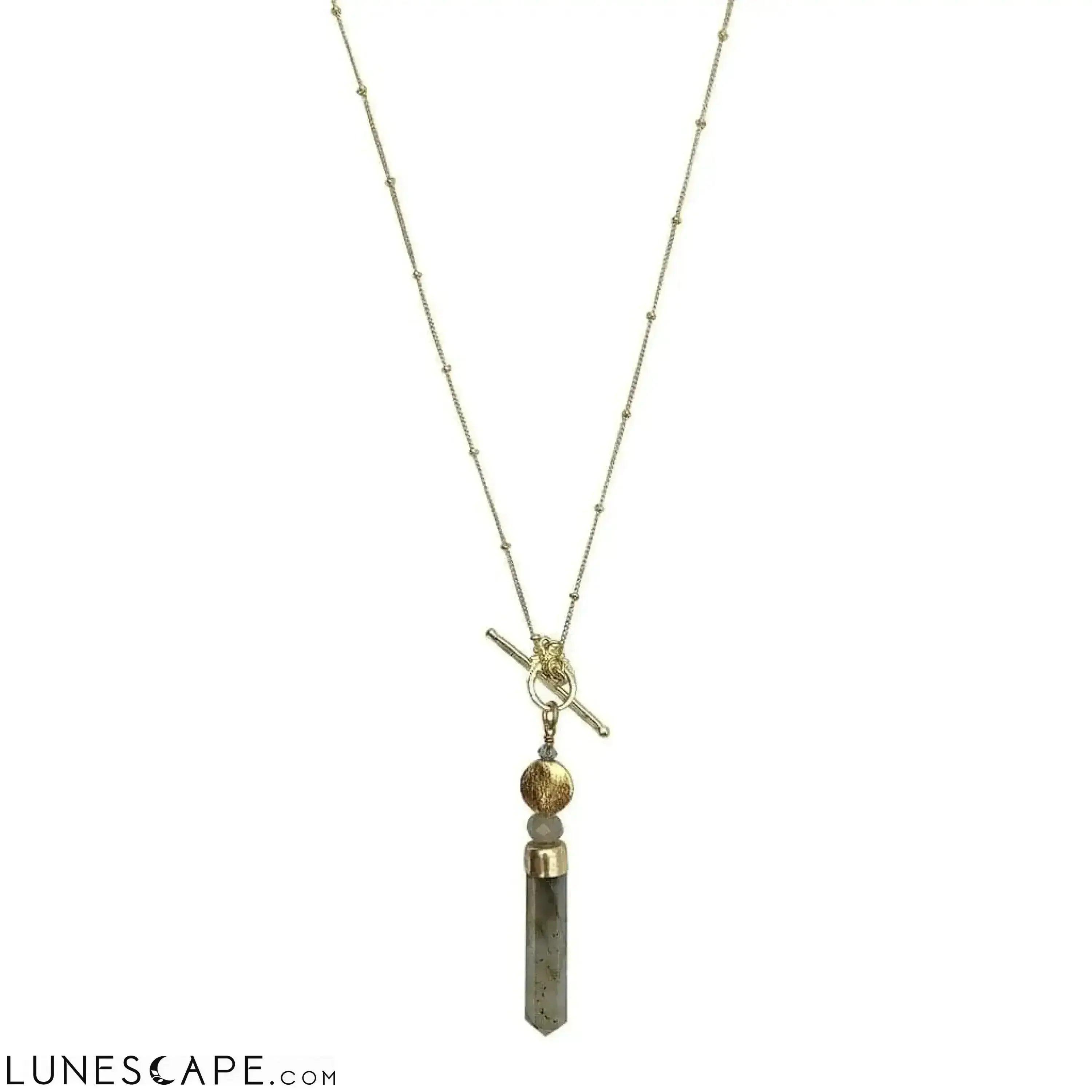Labradorite Lariat Necklace LUNESCAPE