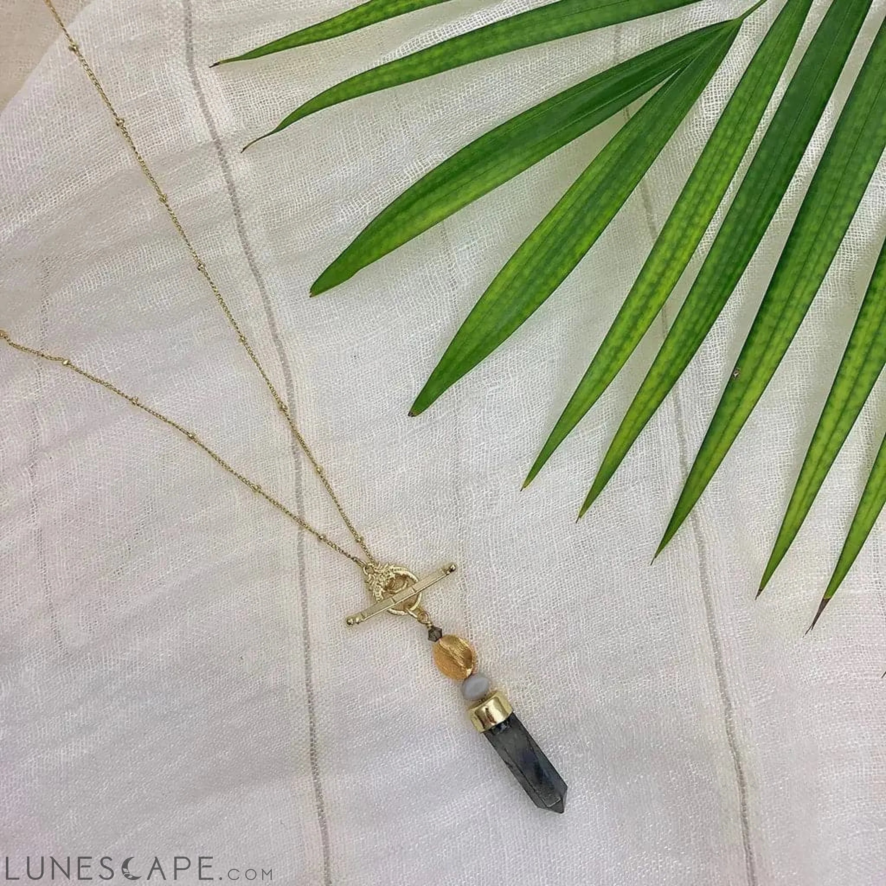 Labradorite Lariat Necklace LUNESCAPE