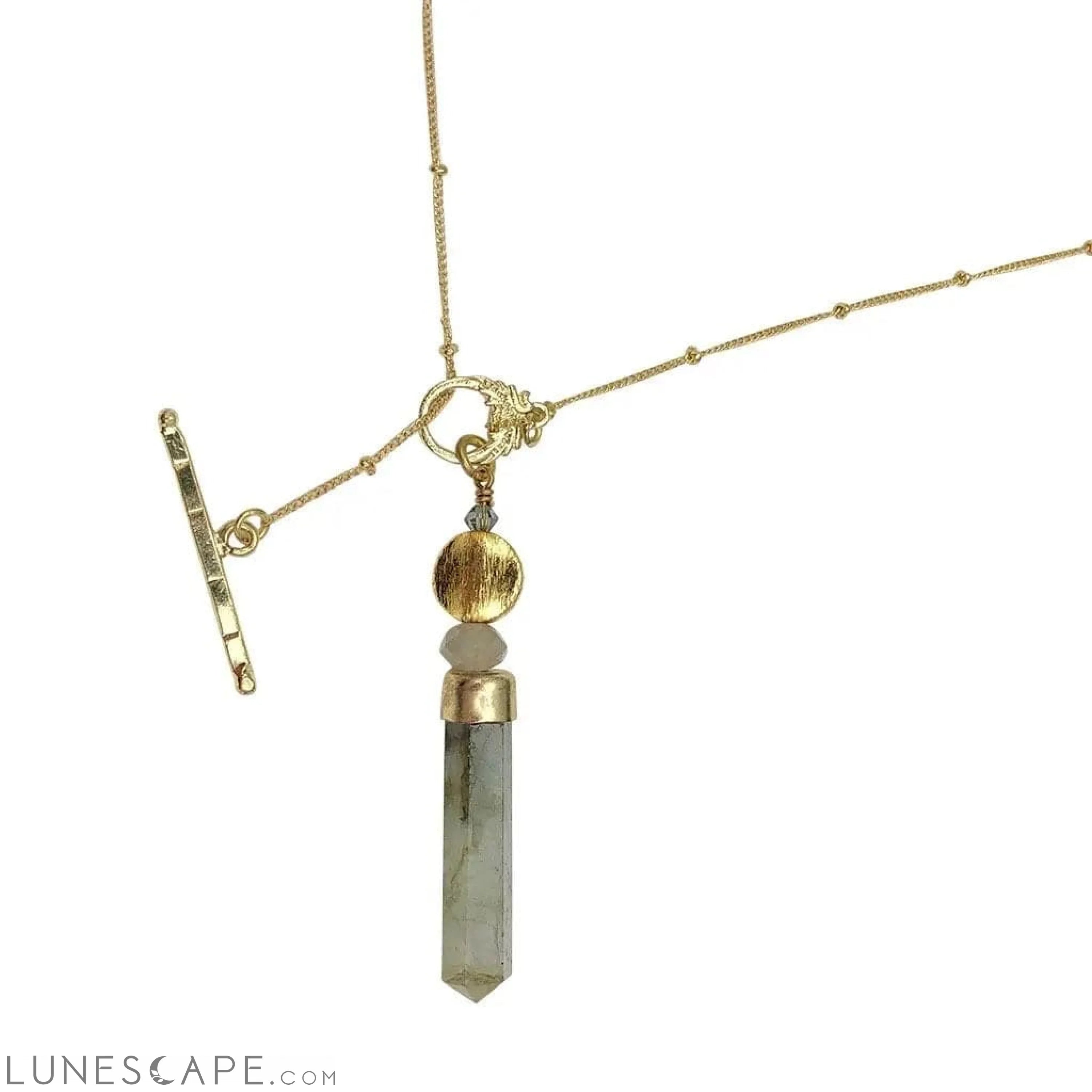 Labradorite Lariat Necklace LUNESCAPE