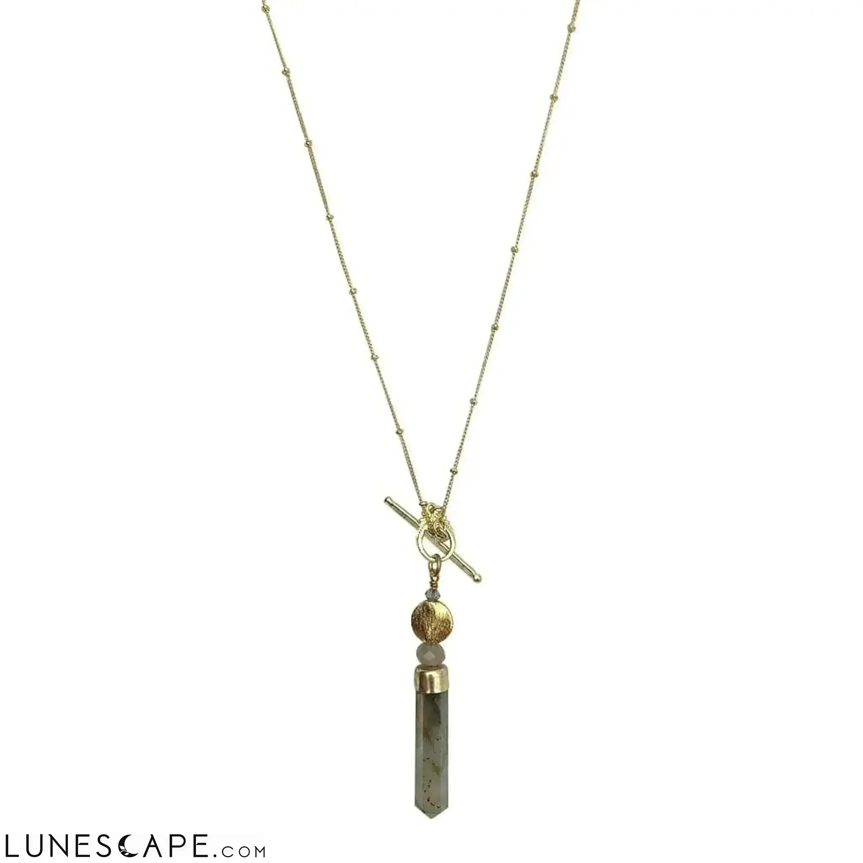 Labradorite Lariat Necklace LUNESCAPE