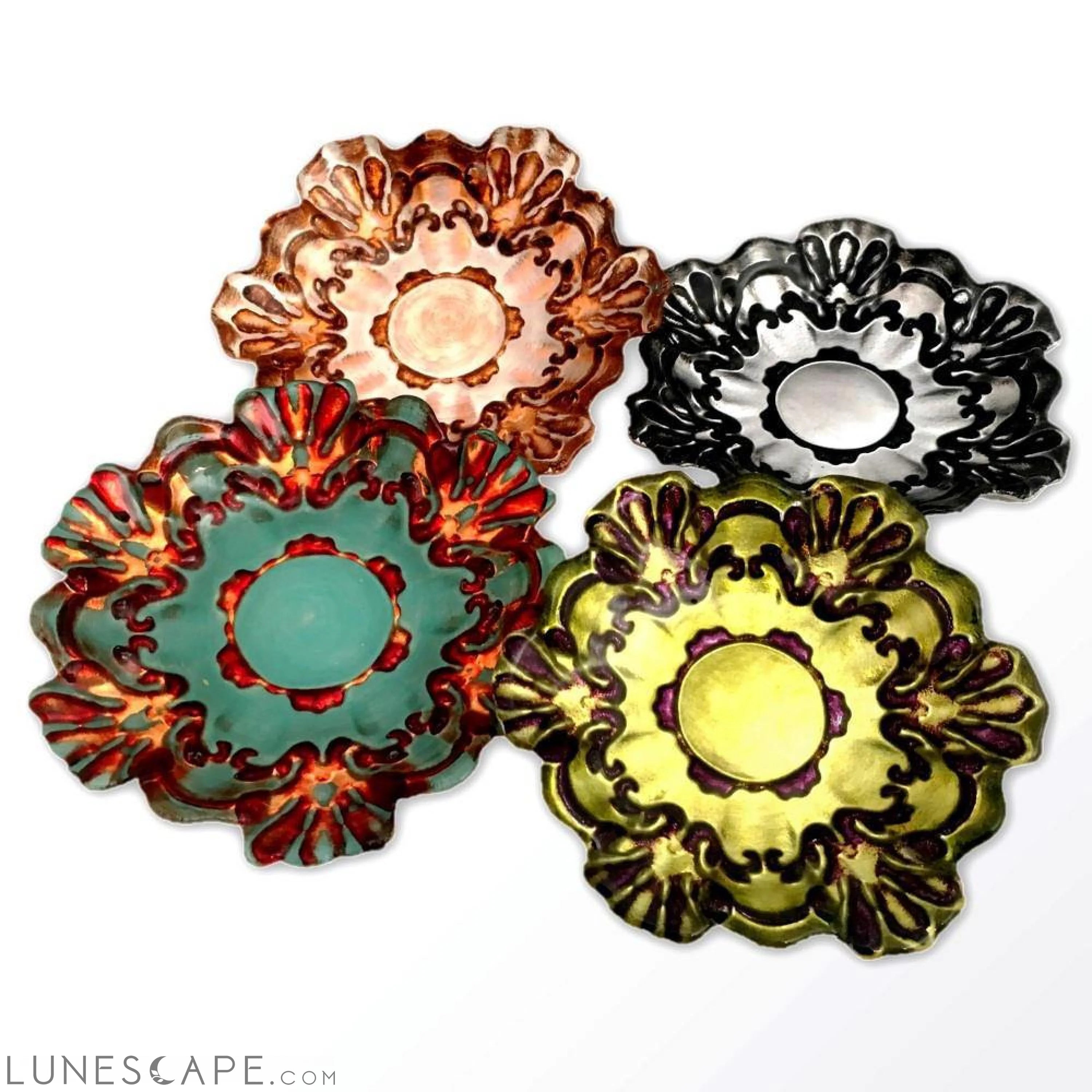 Lace 6.5" Canapé Plates - Set of 4 LUNESCAPE