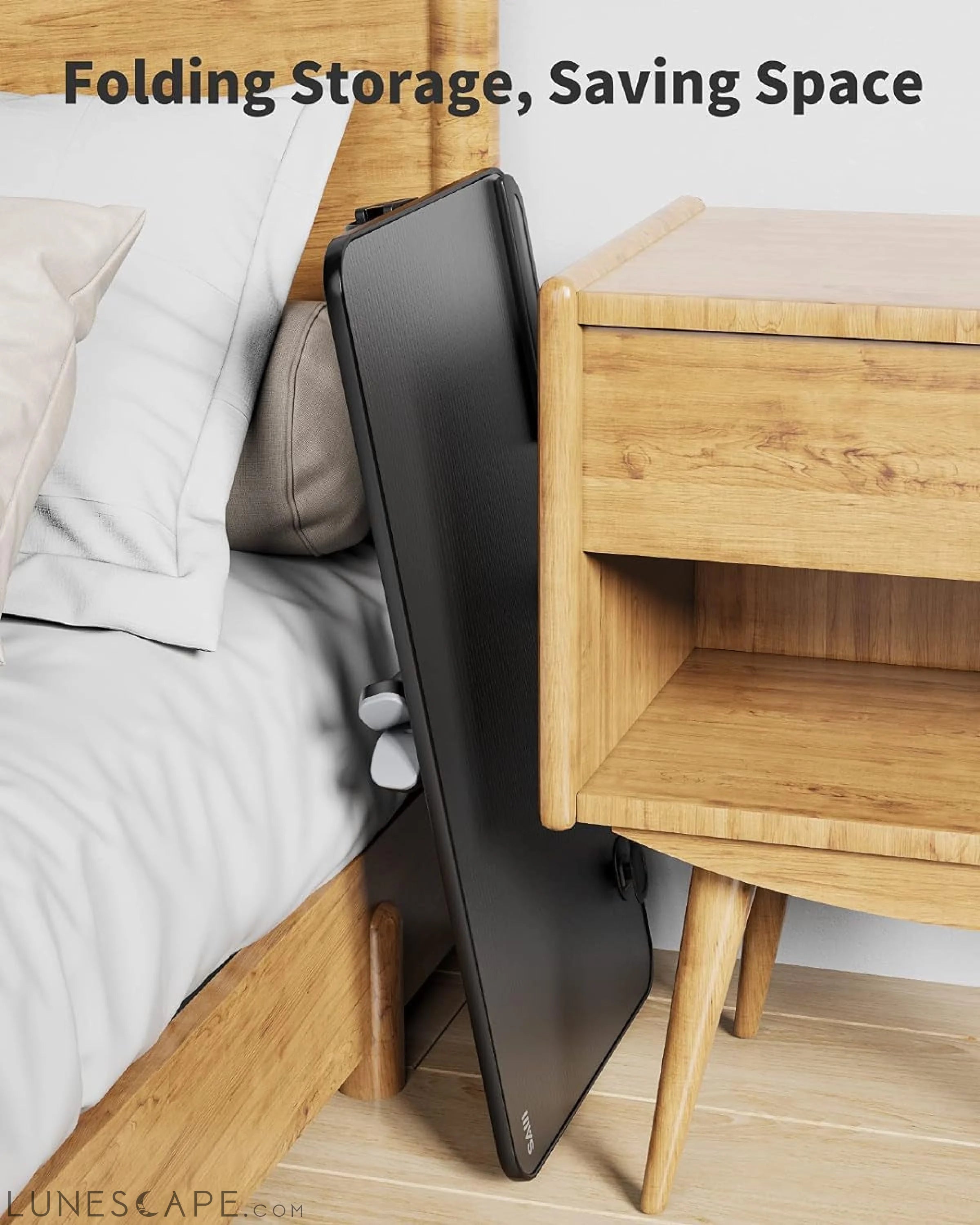 Laptop Desk for Bed,  Height & Angle Adjustable Laptop Stand for Bed, LUNESCAPE
