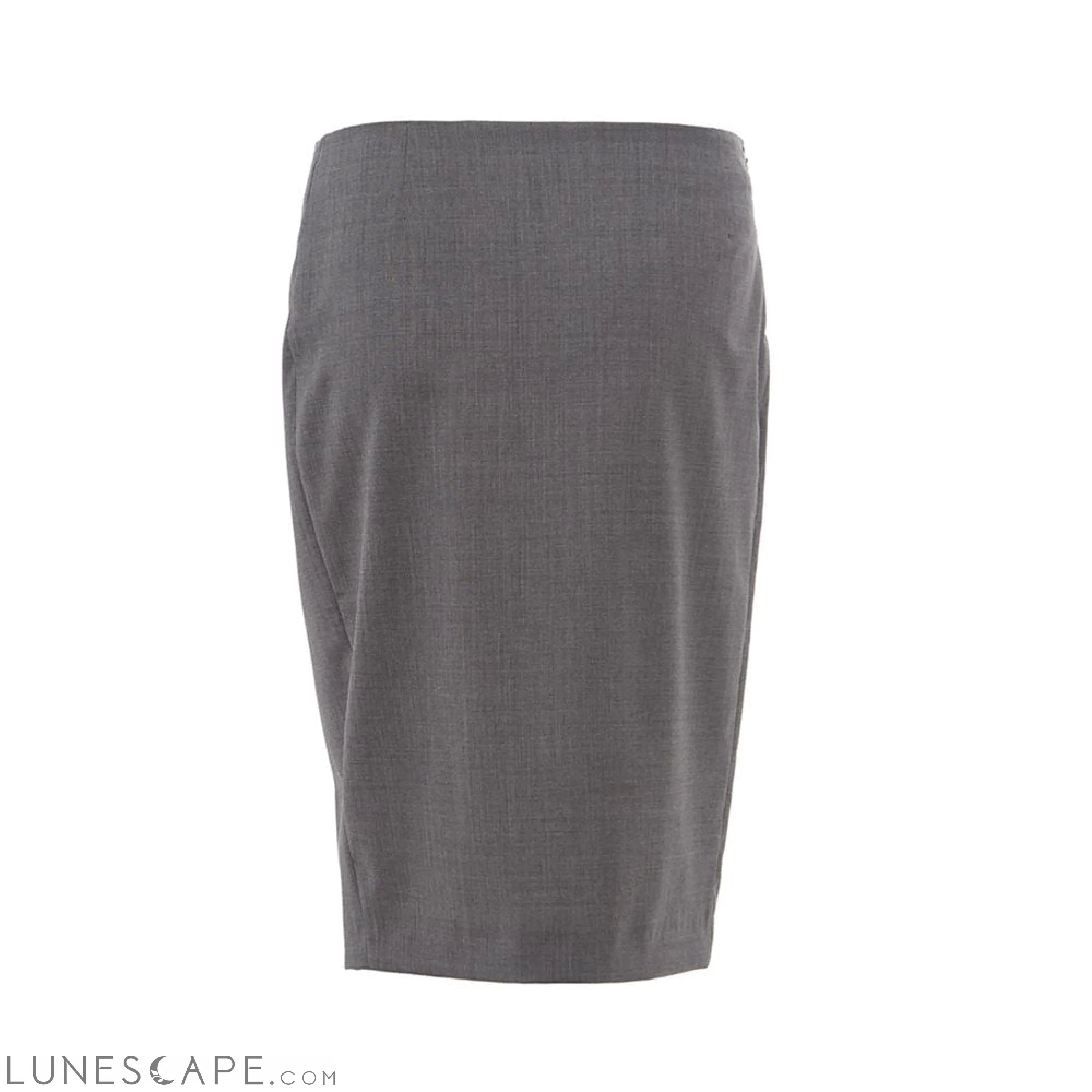 Lardini Chic Gray Wool Pencil Skirt LUNESCAPE