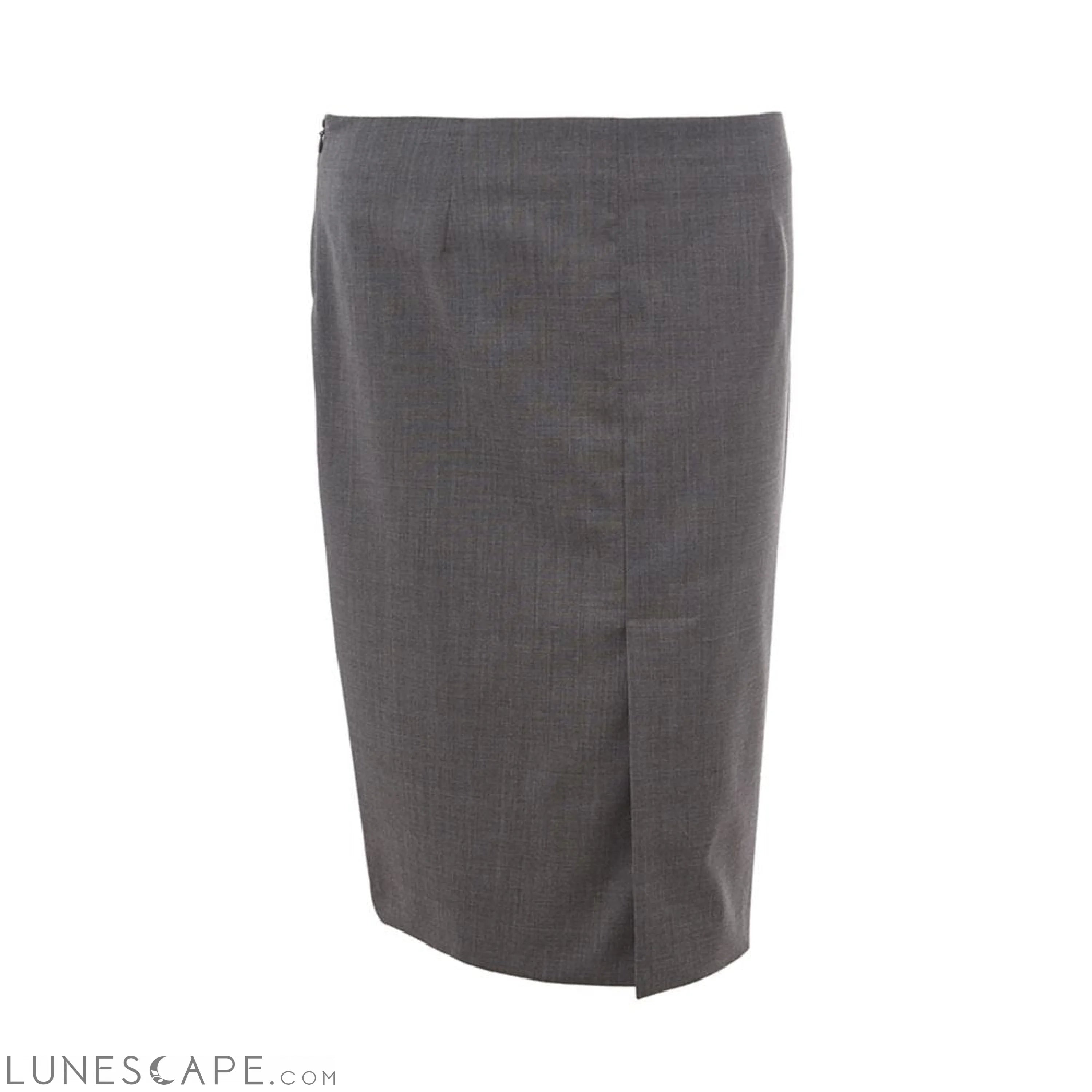 Lardini Chic Gray Wool Pencil Skirt LUNESCAPE
