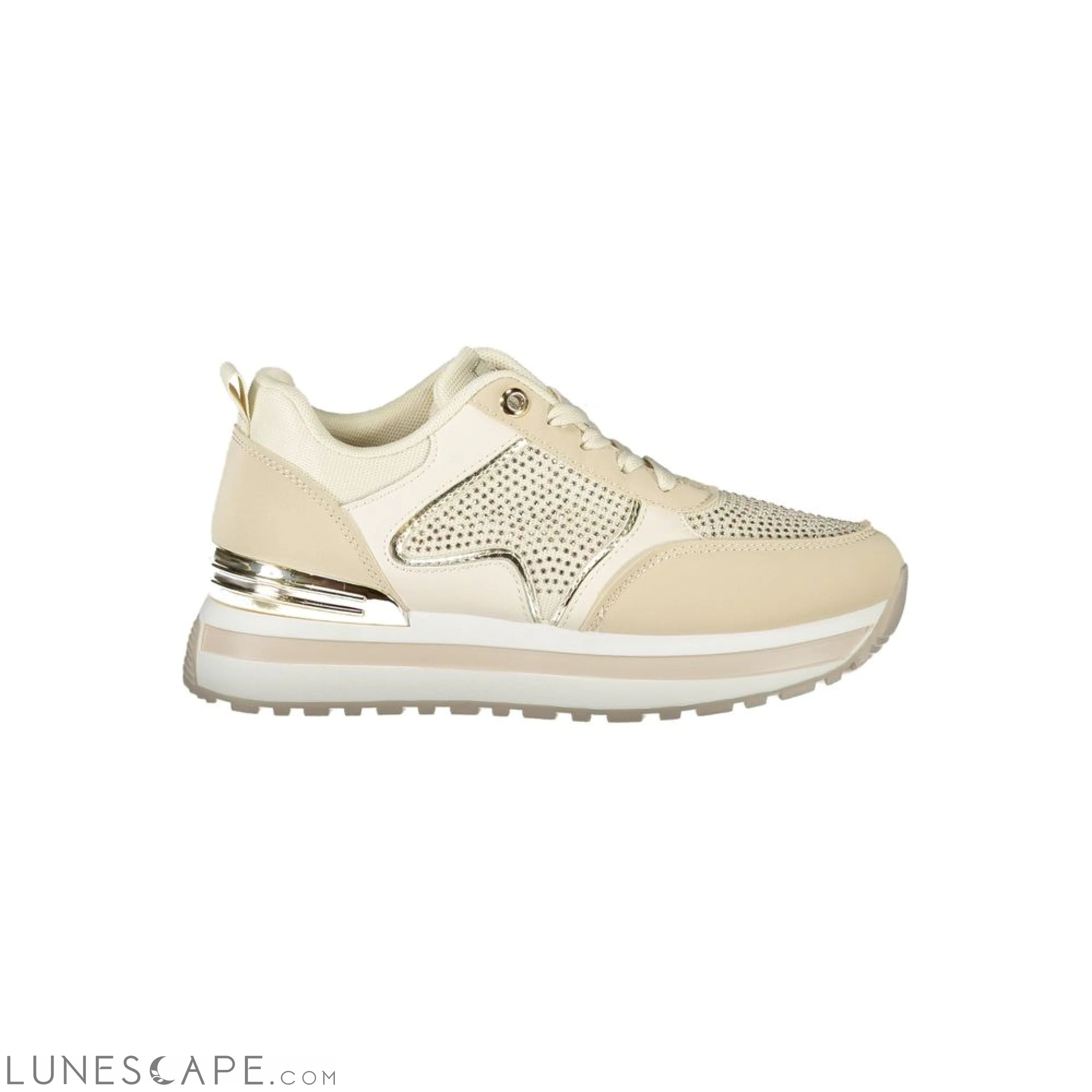 Laura Biagiotti Beige Polyester Women Sneaker LUNESCAPE