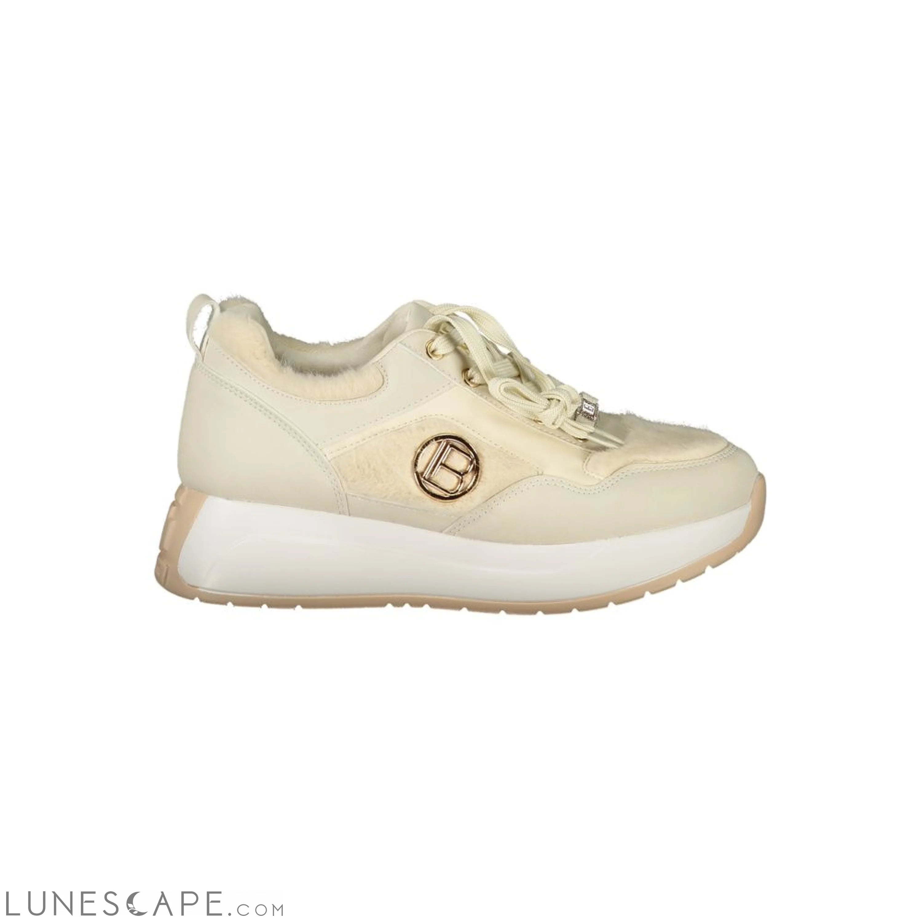 Laura Biagiotti Beige Polyethylene Women Sneaker LUNESCAPE