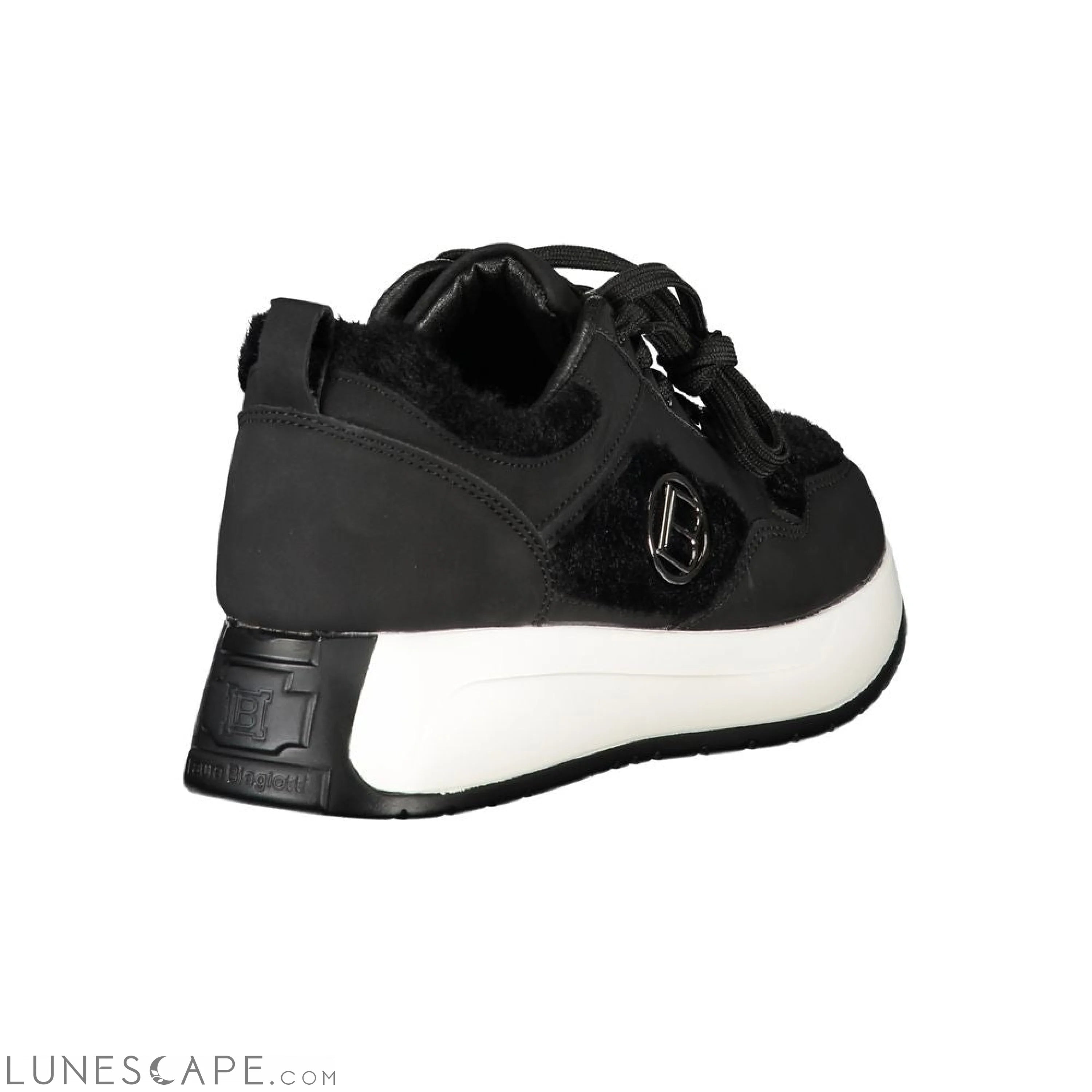 Laura Biagiotti Black Polyethylene Women Sneaker LUNESCAPE