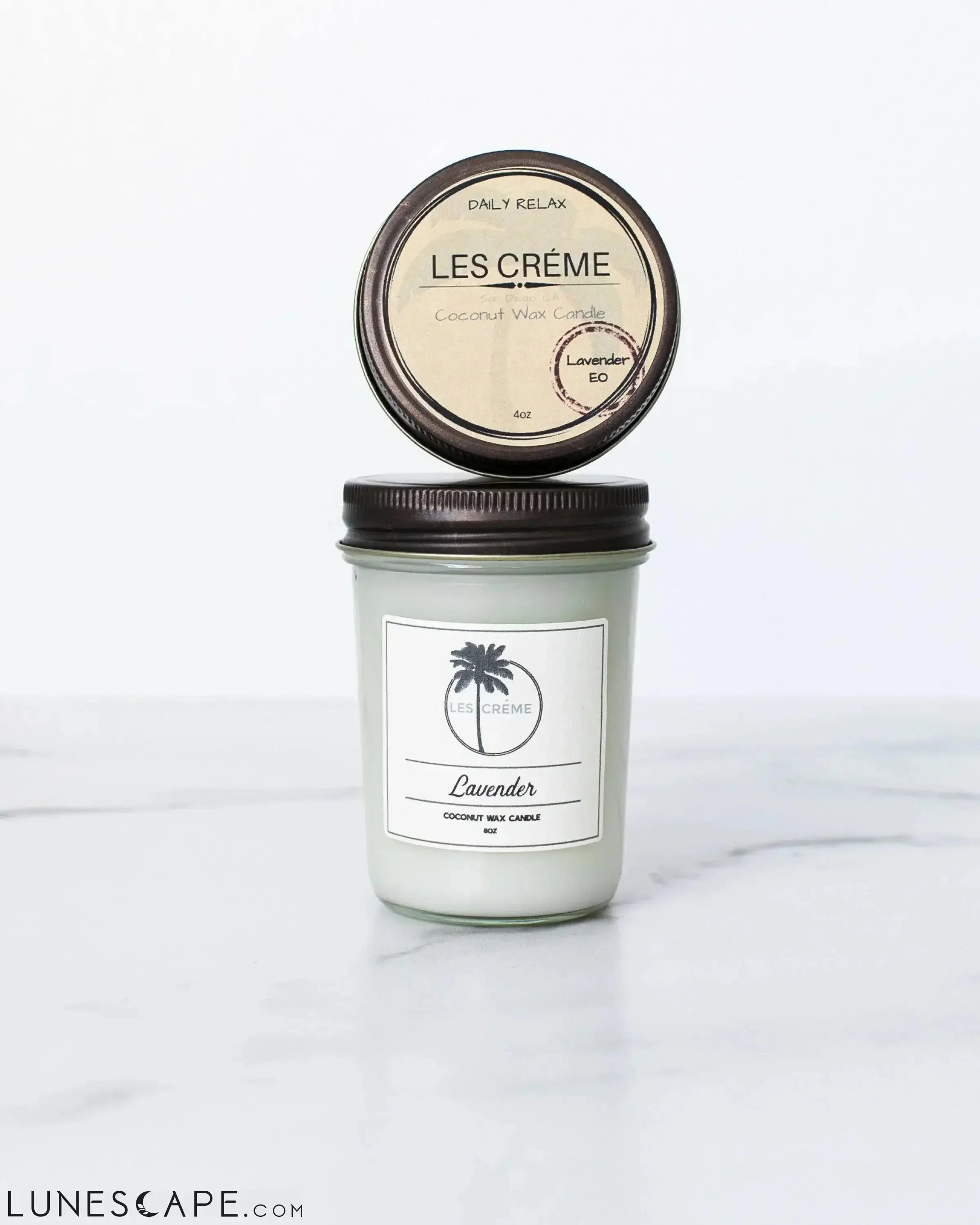 Lavender Scent Coconut Wax Candle LUNESCAPE