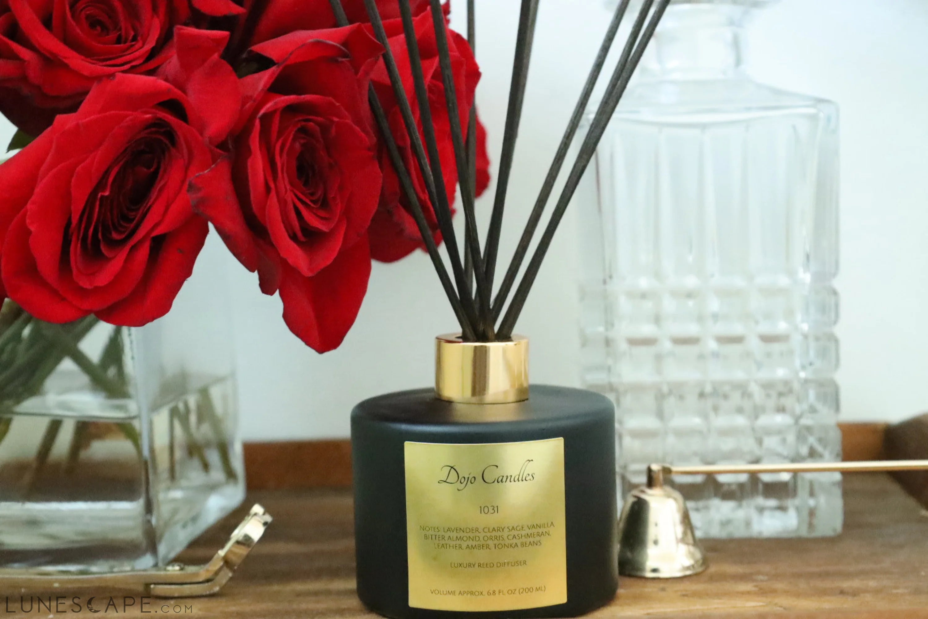 Lavender Vanilla Musk Luxury Reed Diffuser LUNESCAPE