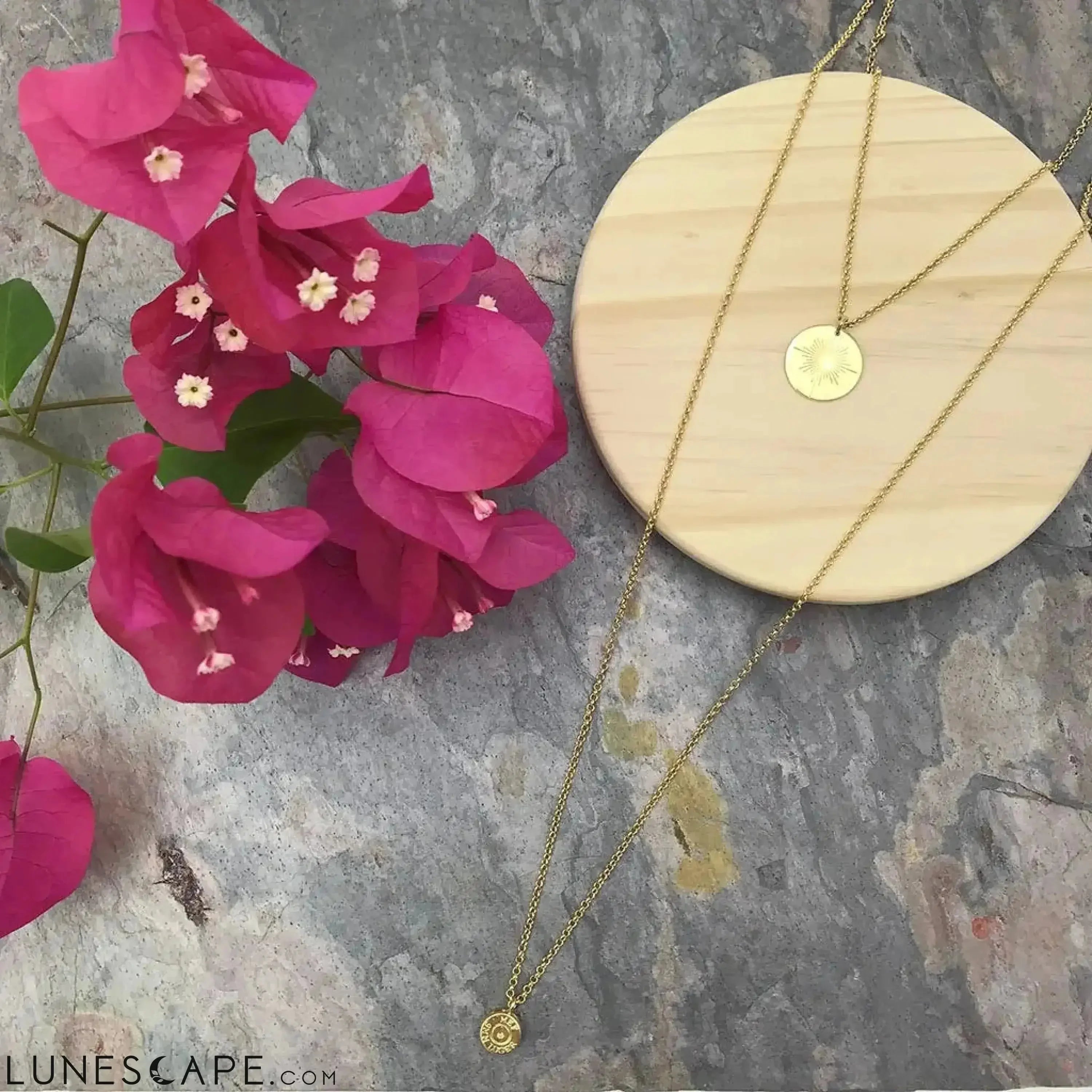 Layered North Star Bullet Necklace LUNESCAPE