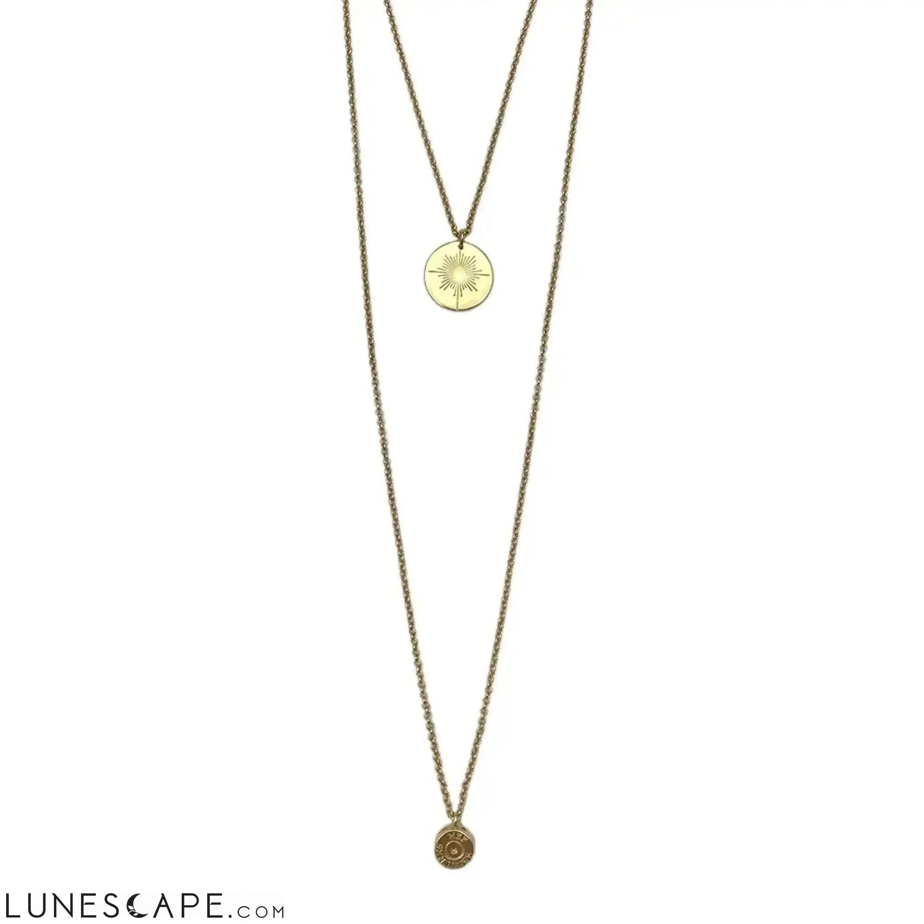 Layered North Star Bullet Necklace LUNESCAPE