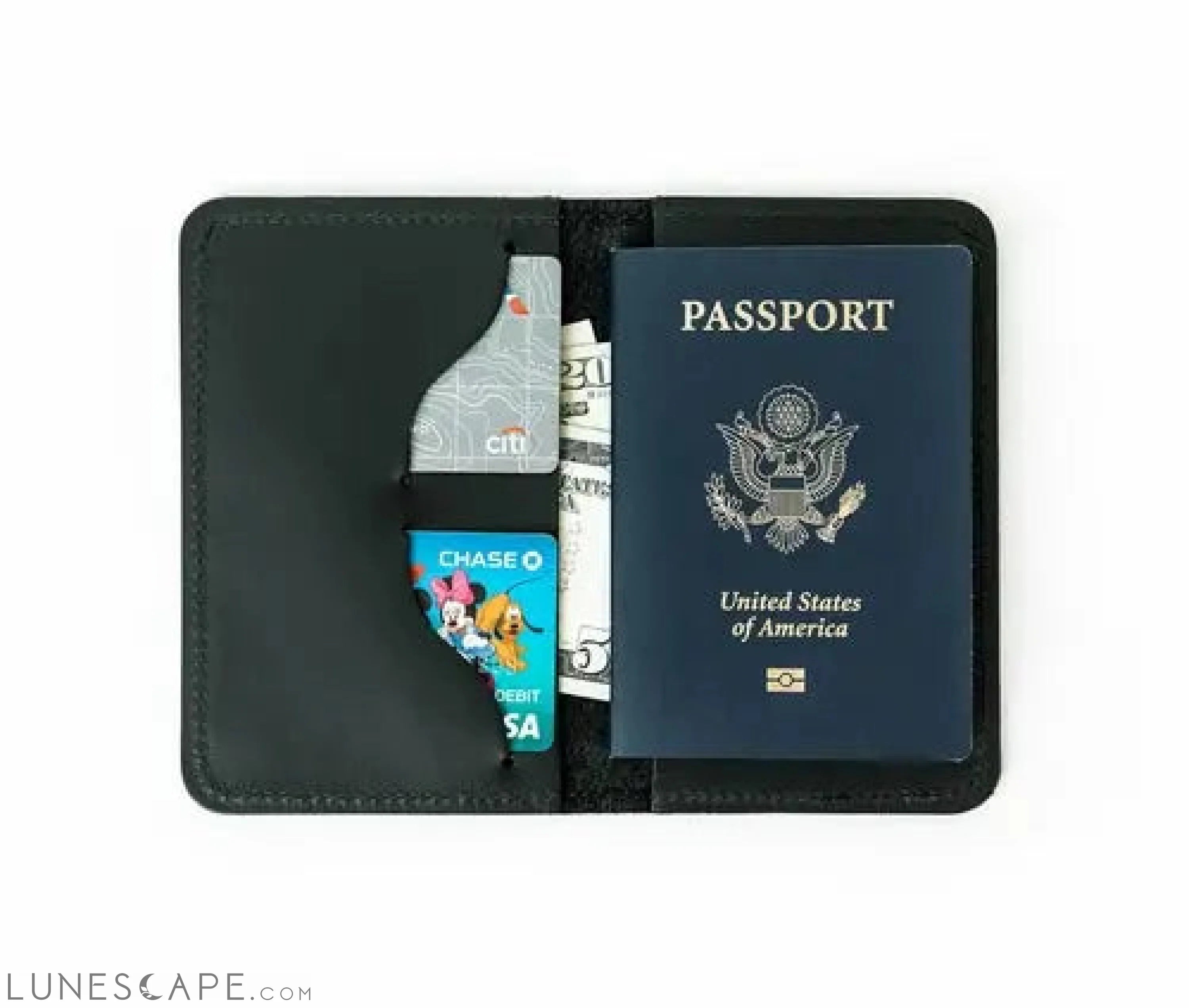 Leather Passport Cover LUNESCAPE