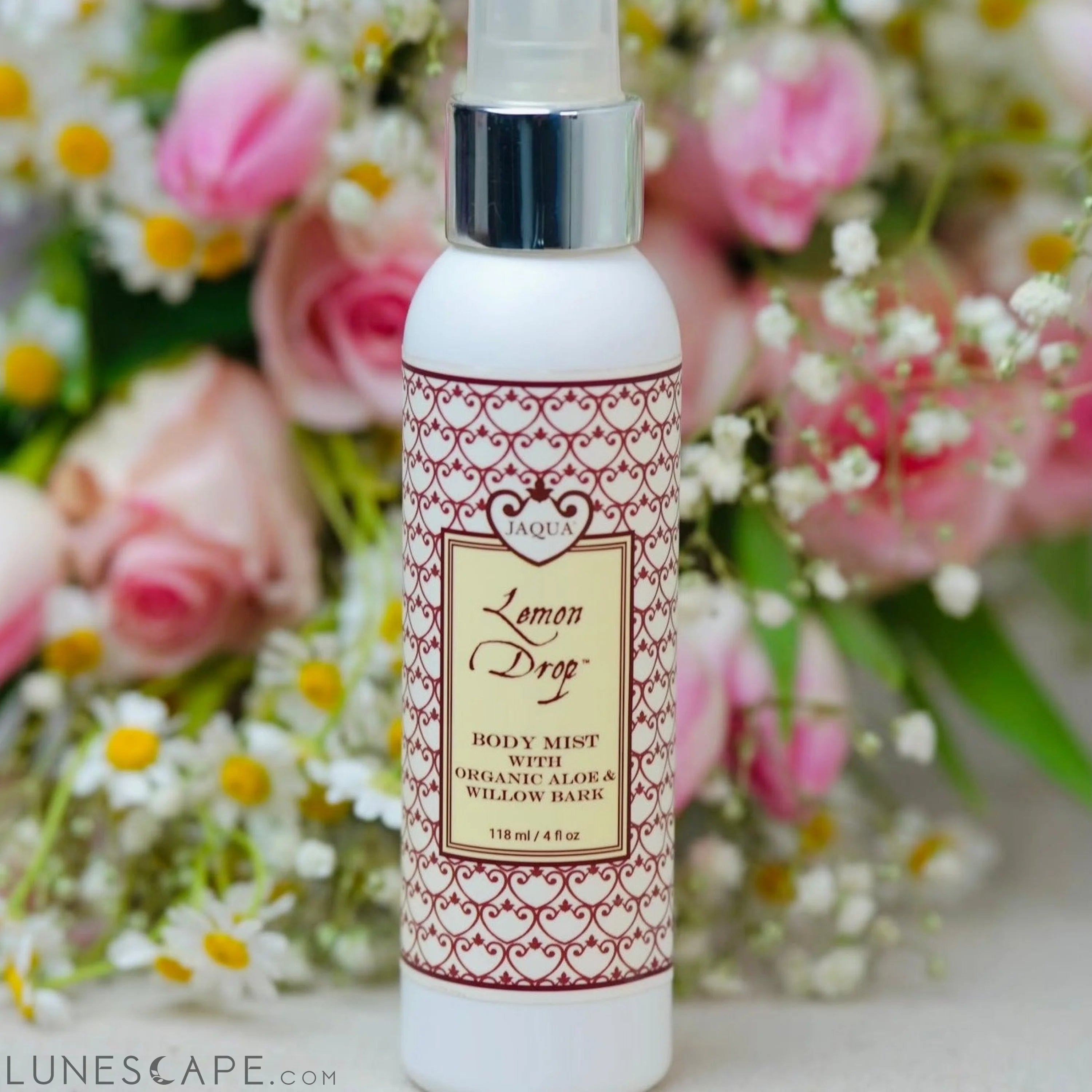 Lemon Drop Hydrating Body Mist With Organic Aloe & Willow Bark LUNESCAPE