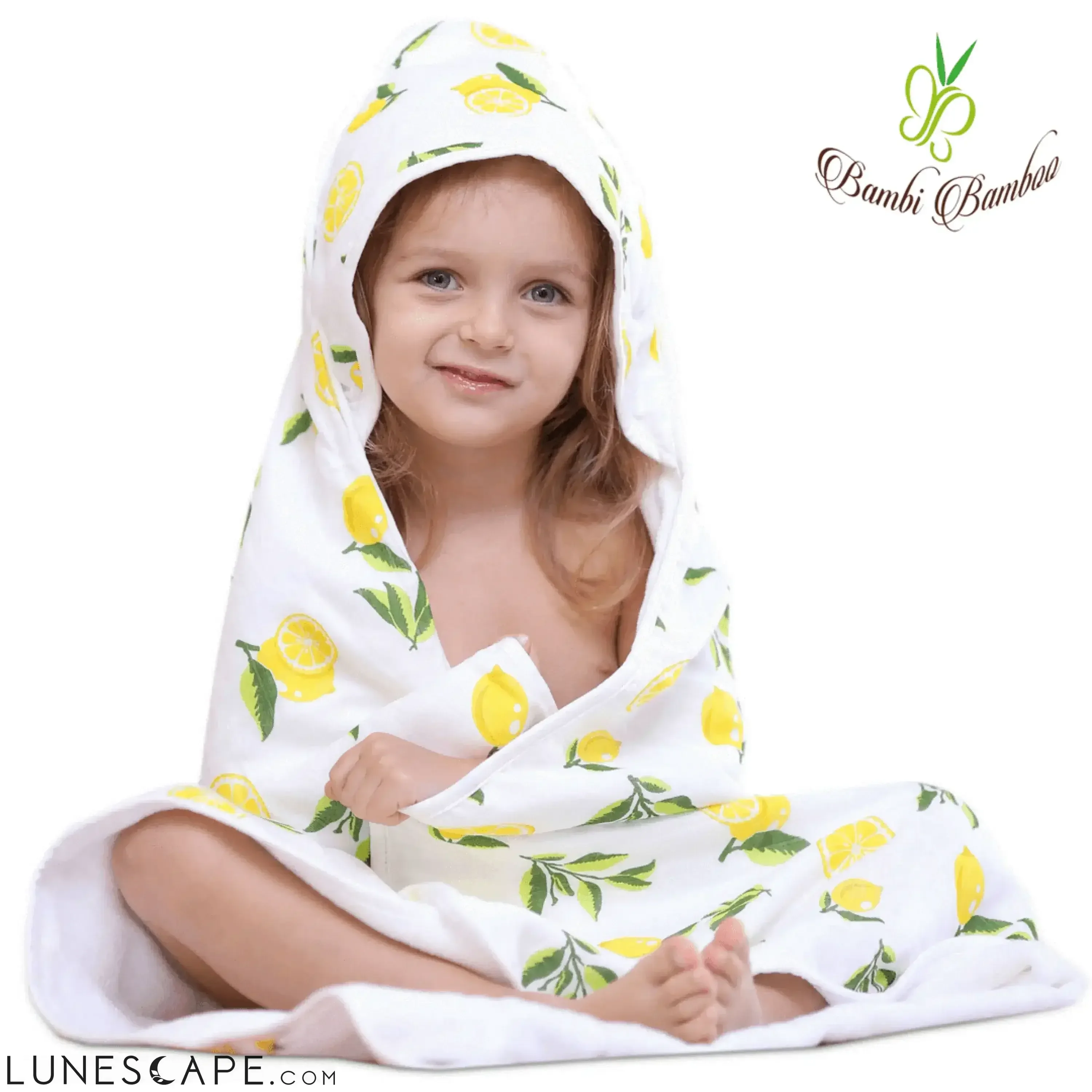Lemon Hooded Bamboo Towel LUNESCAPE