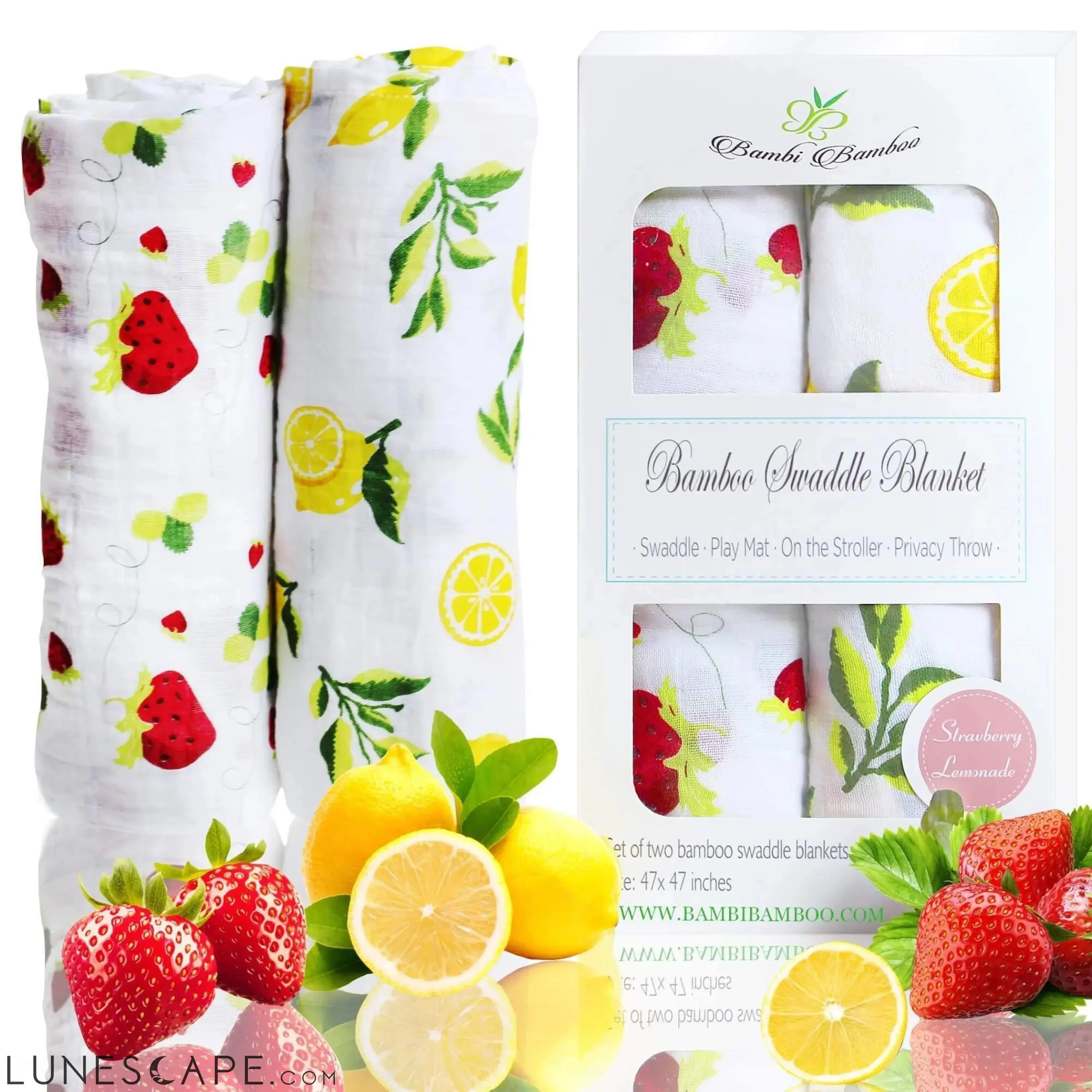 Lemonberry Baby Swaddle - Set of 2 LUNESCAPE