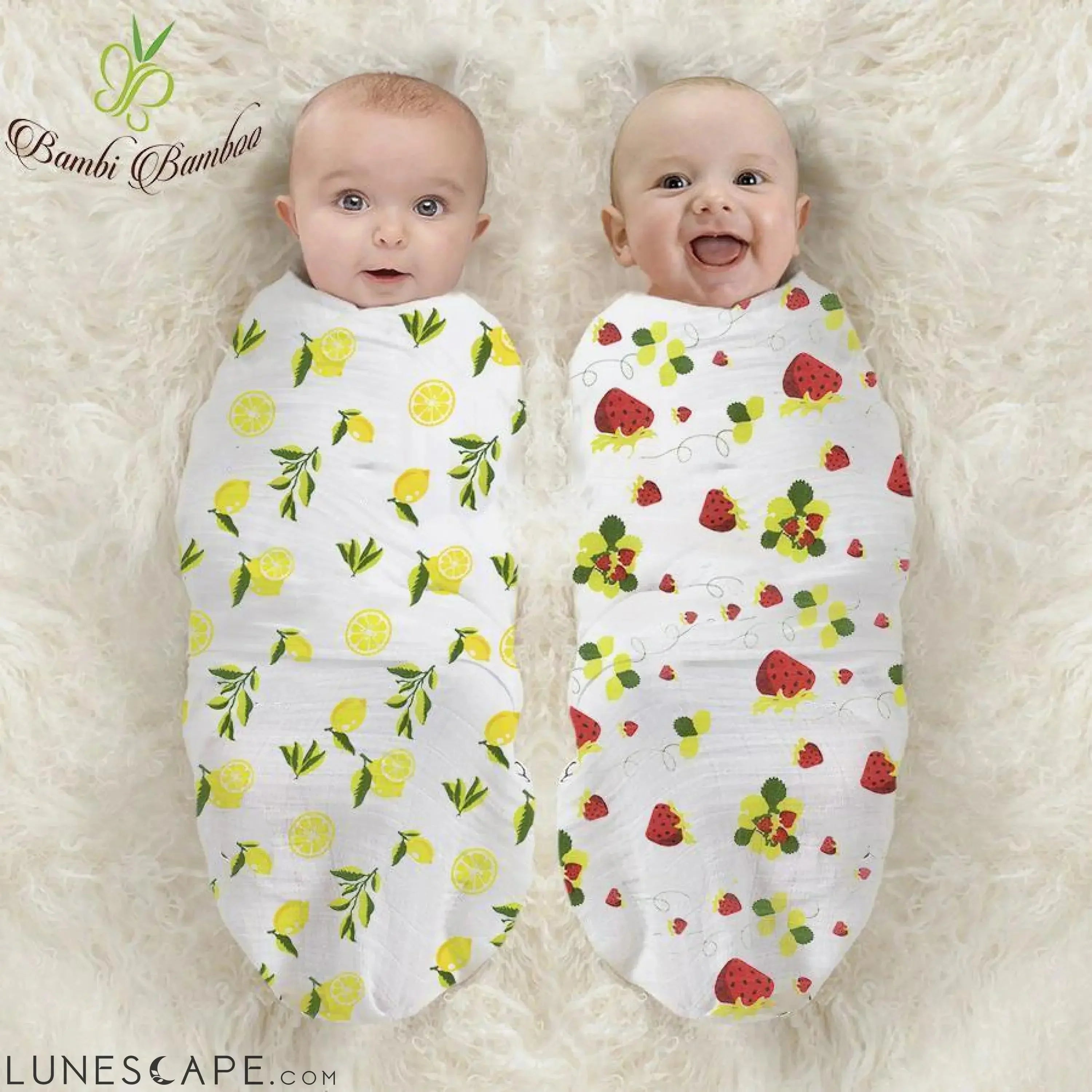 Lemonberry Baby Swaddle - Set of 2 LUNESCAPE
