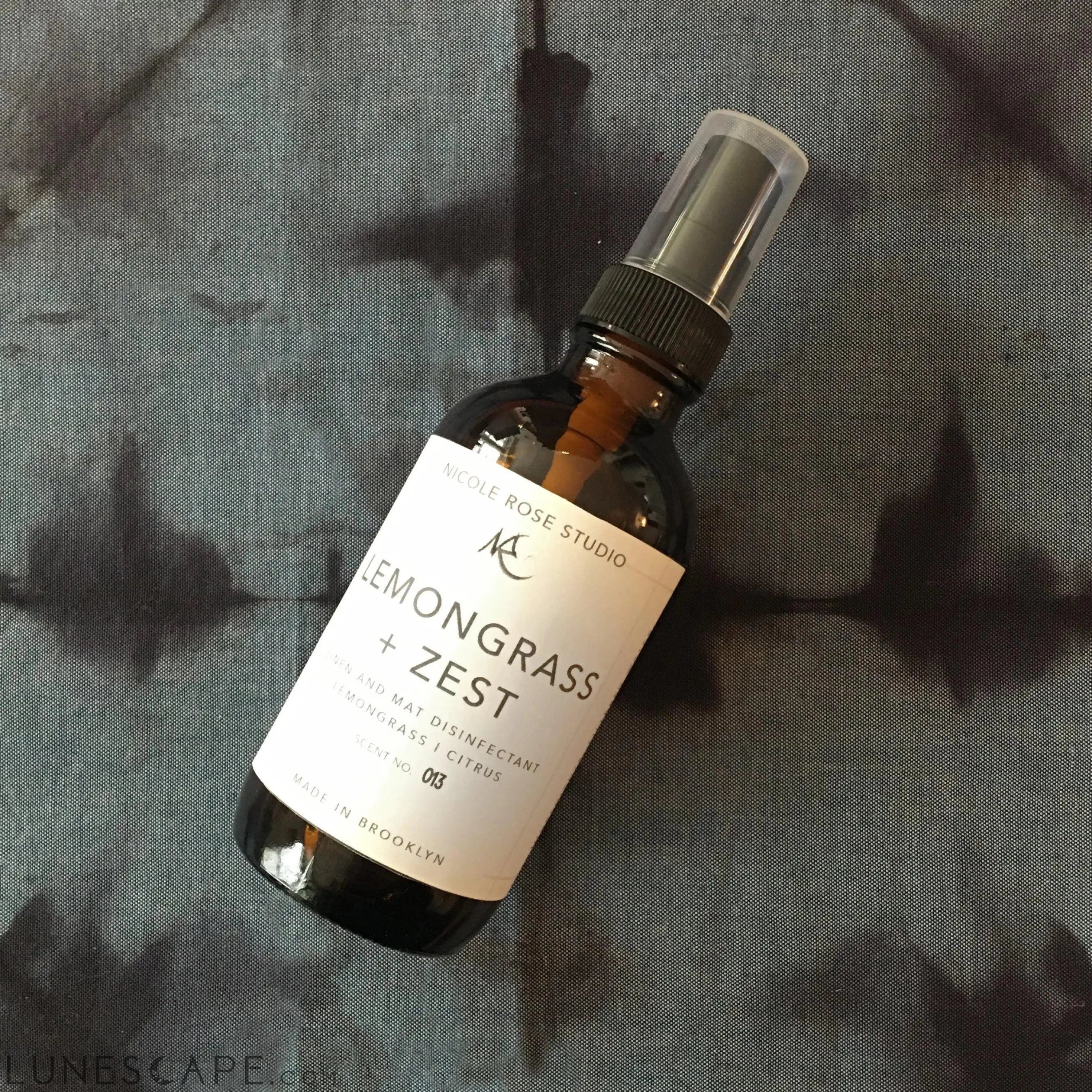 "Lemongrass + Zest" Organic Essential Oil Disinfectant Spray - by Nicole Rose Studio Inc.® LUNESCAPE