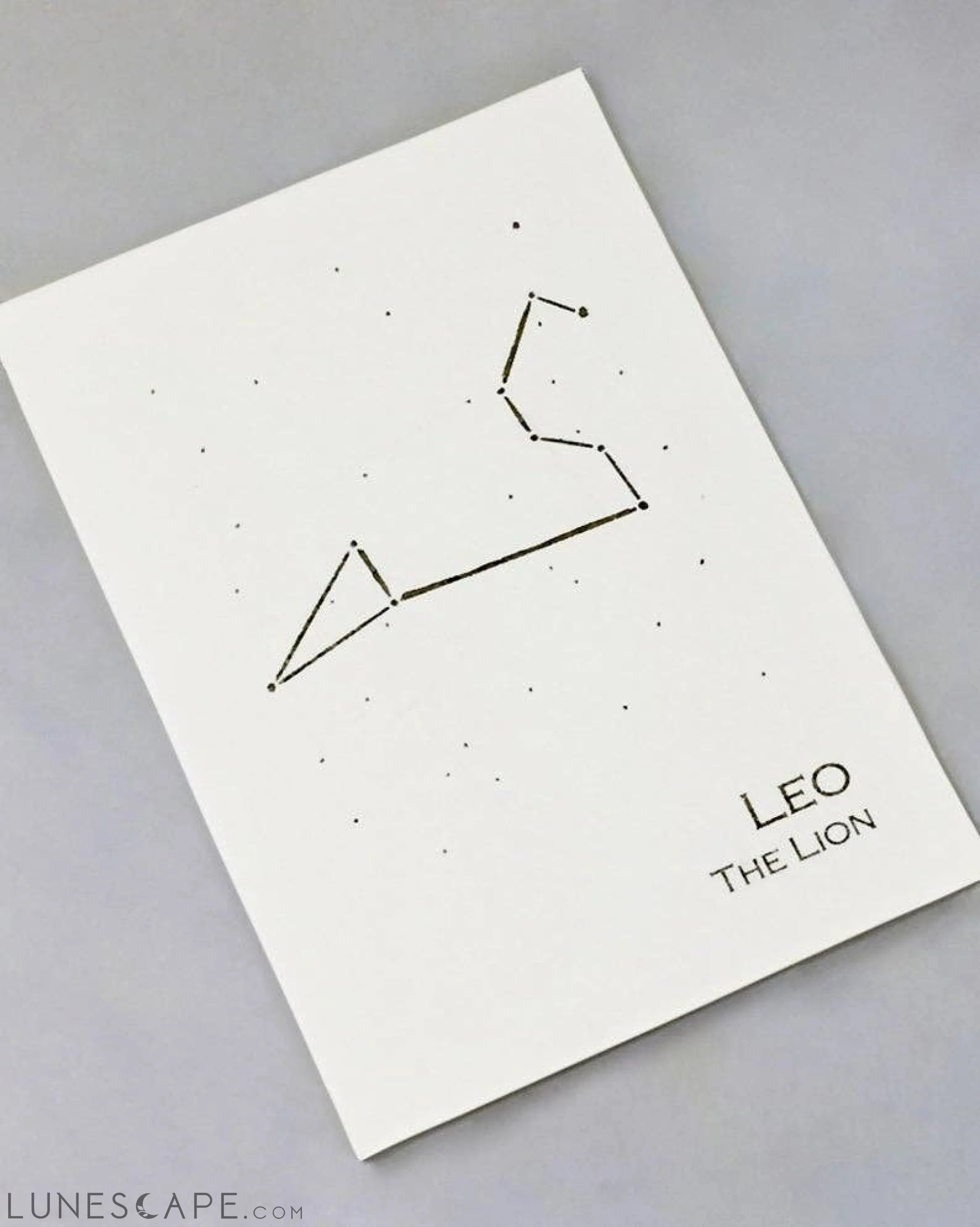 Leo Constellation Zodiac Art Print LUNESCAPE