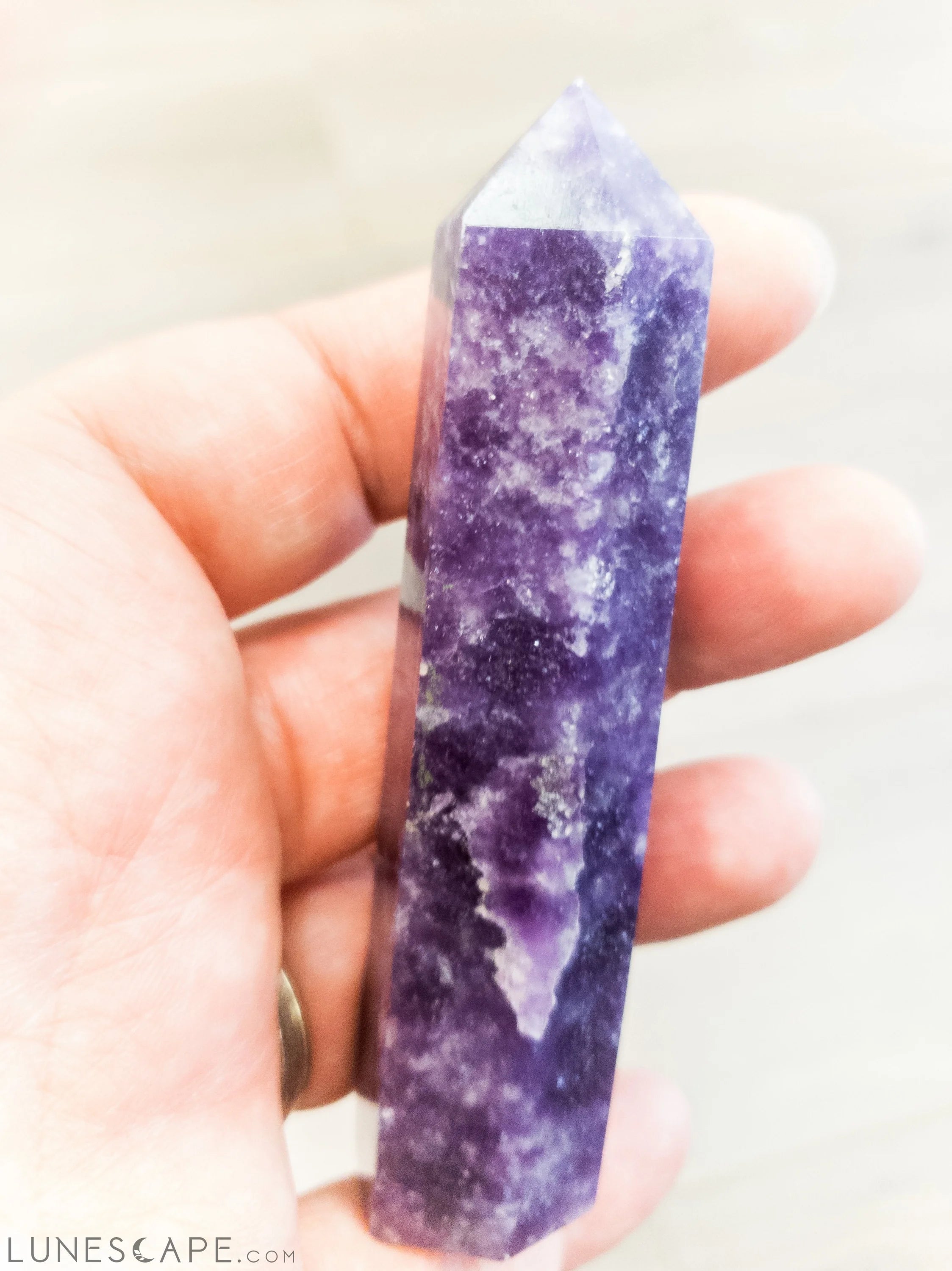 Lepidolite Polished Points LUNESCAPE