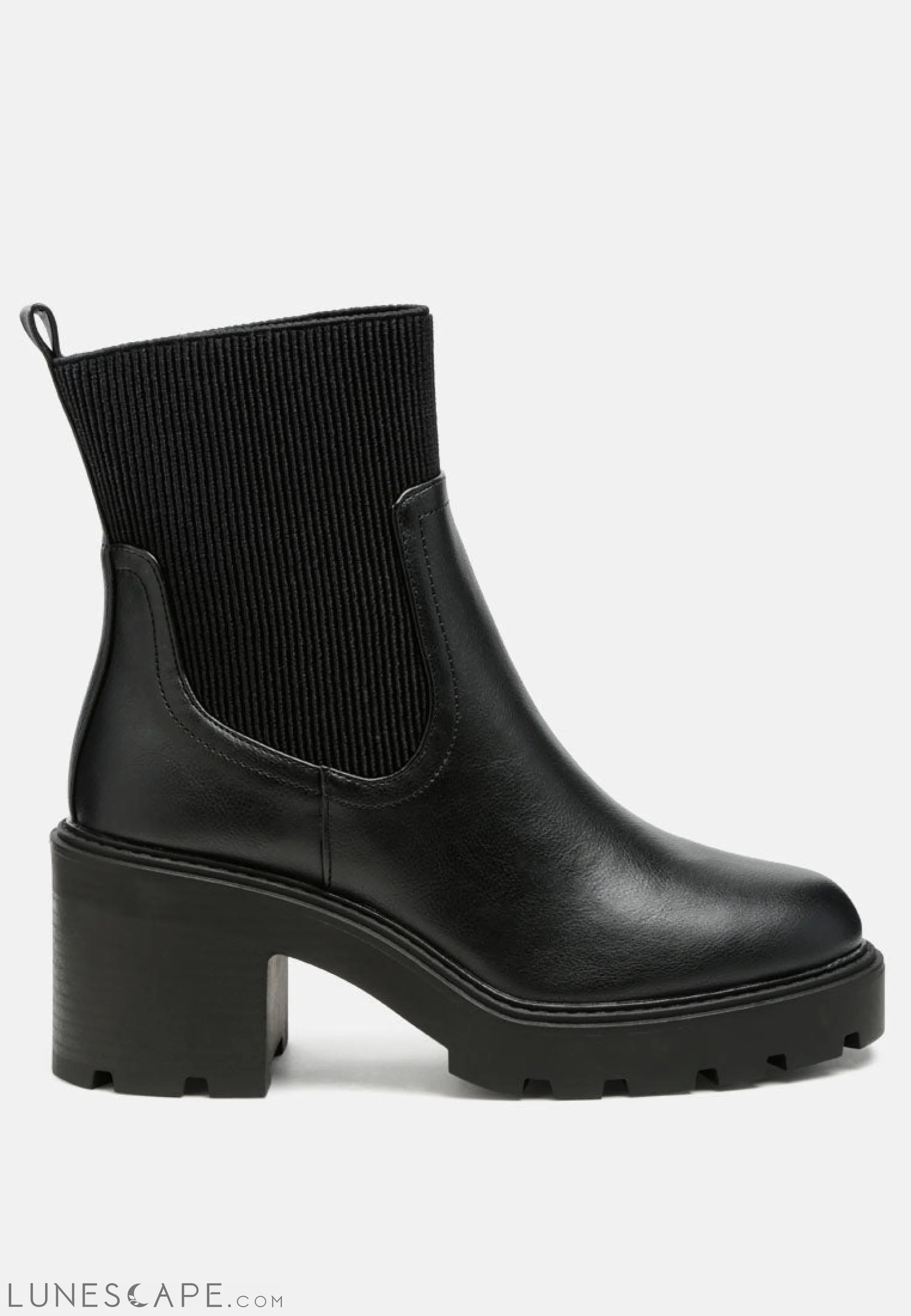 Liam Sock Chunky Chelsea Boots LUNESCAPE