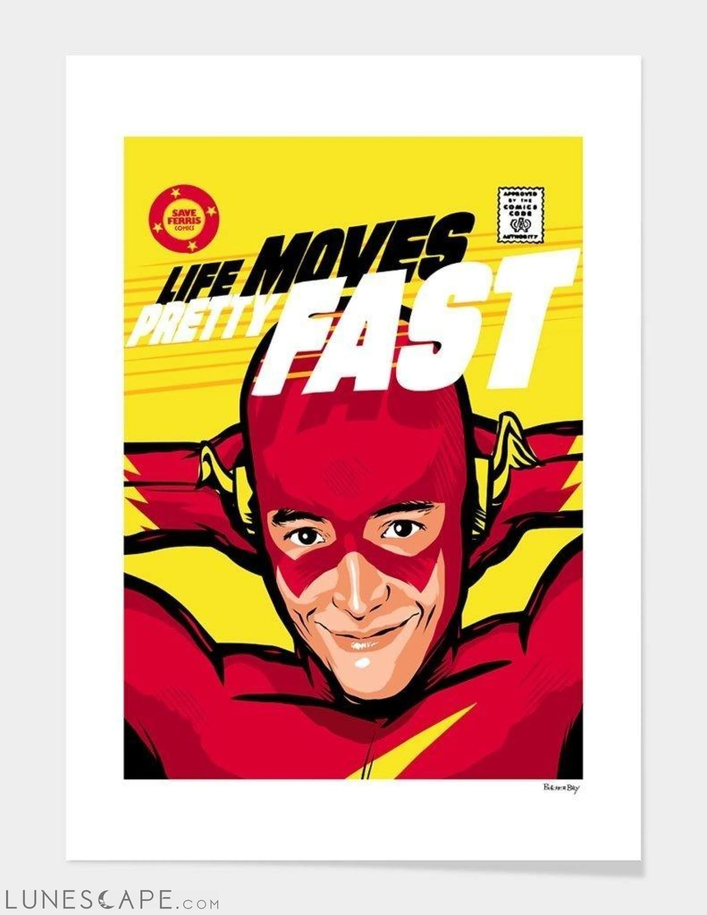 Life Moves Fast Framed Print LUNESCAPE