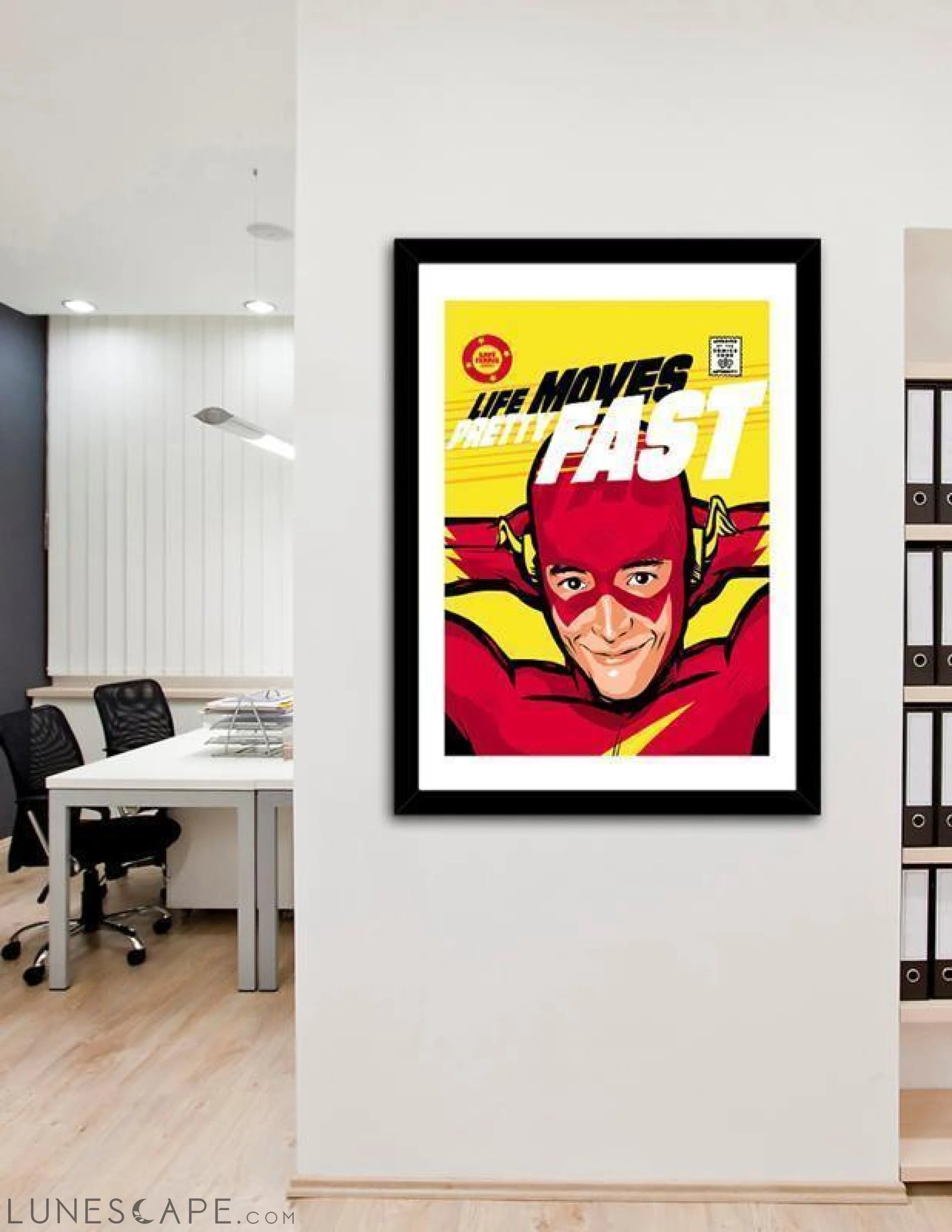 Life Moves Fast Framed Print LUNESCAPE
