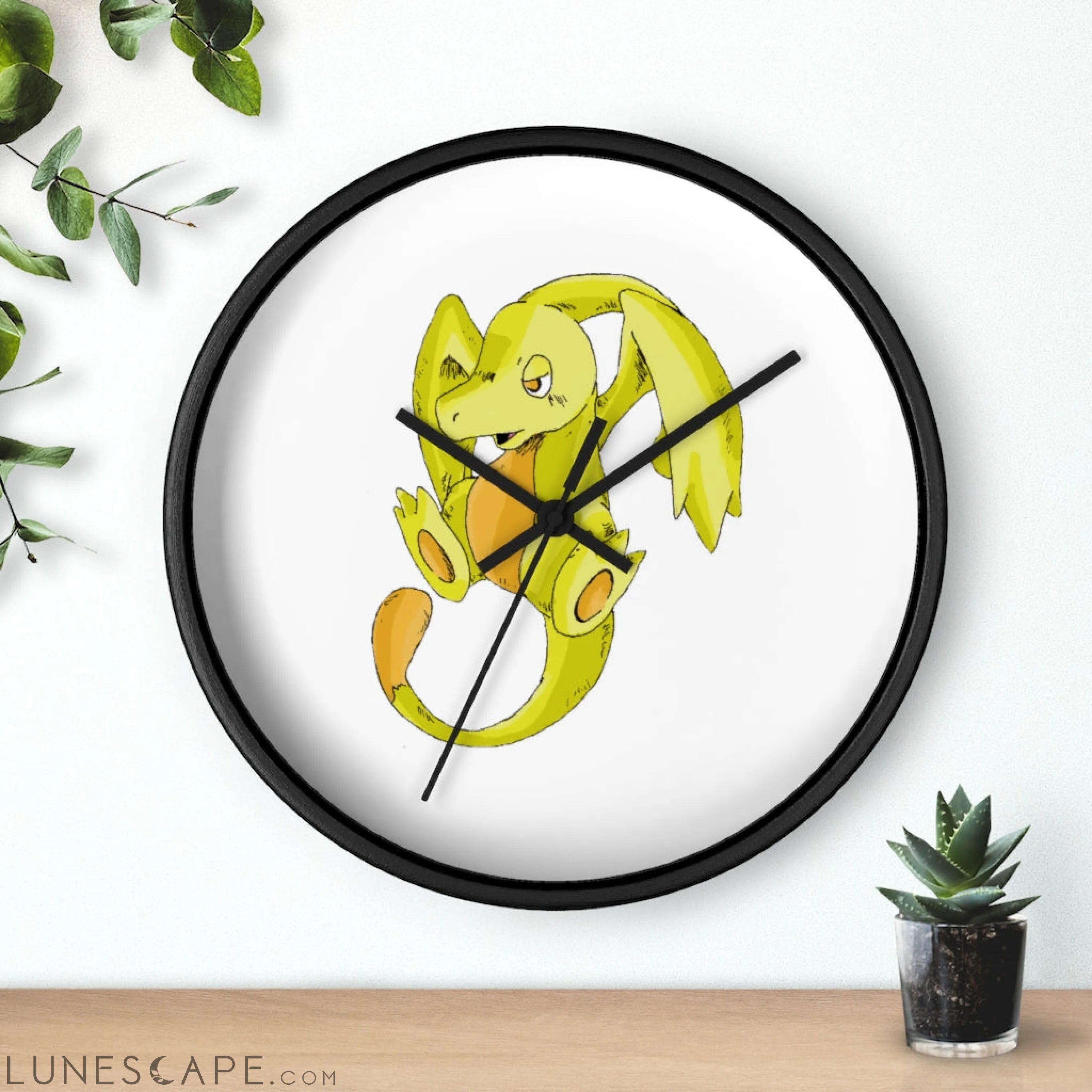 Lighender Wall clock LUNESCAPE