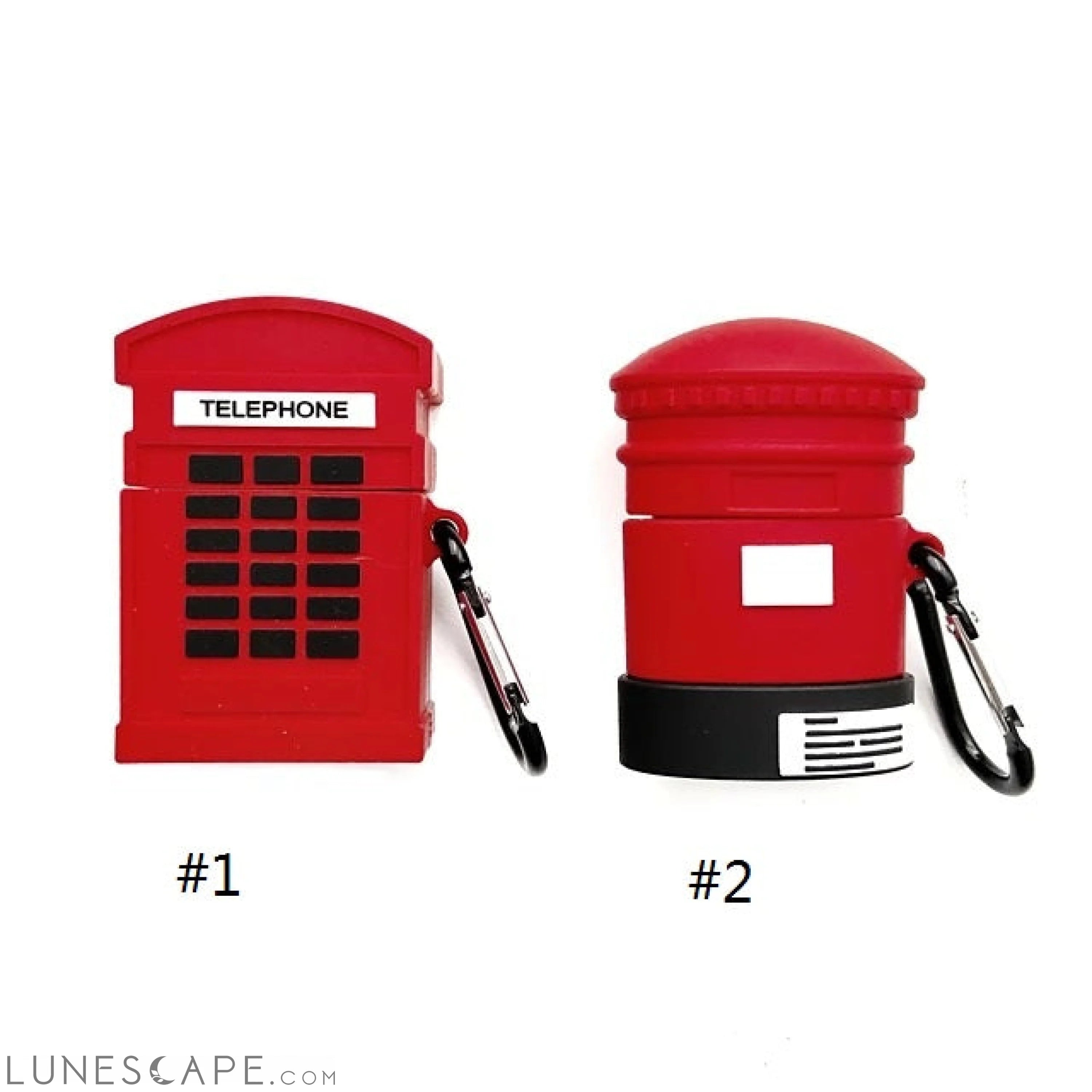 London Red Telephone Box AirPods Case LUNESCAPE