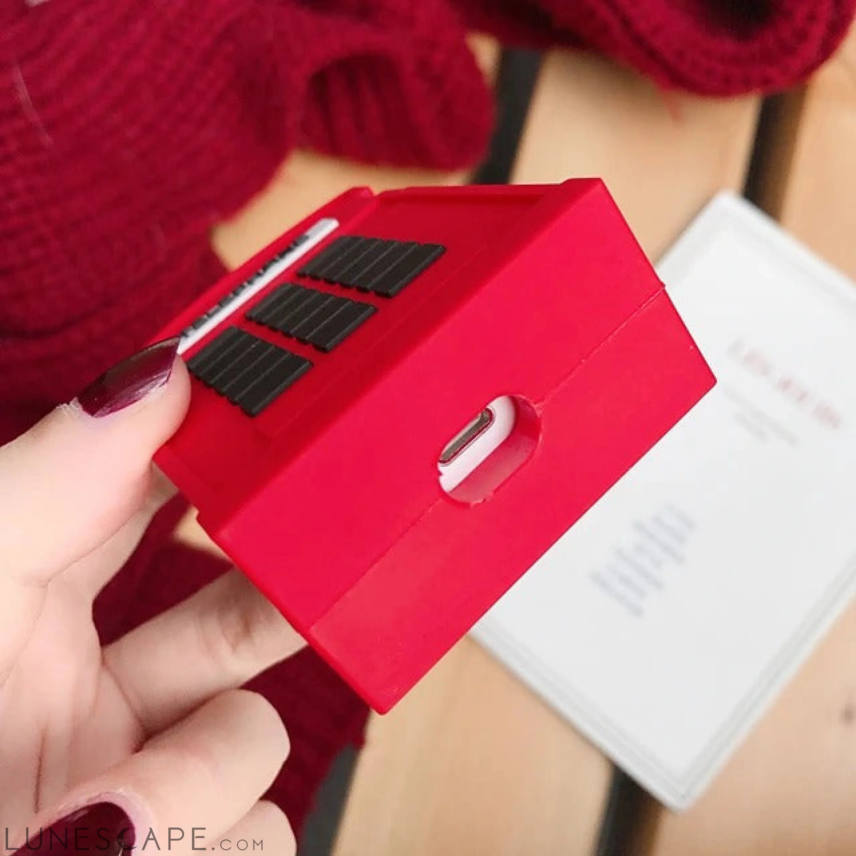 London Red Telephone Box AirPods Case LUNESCAPE