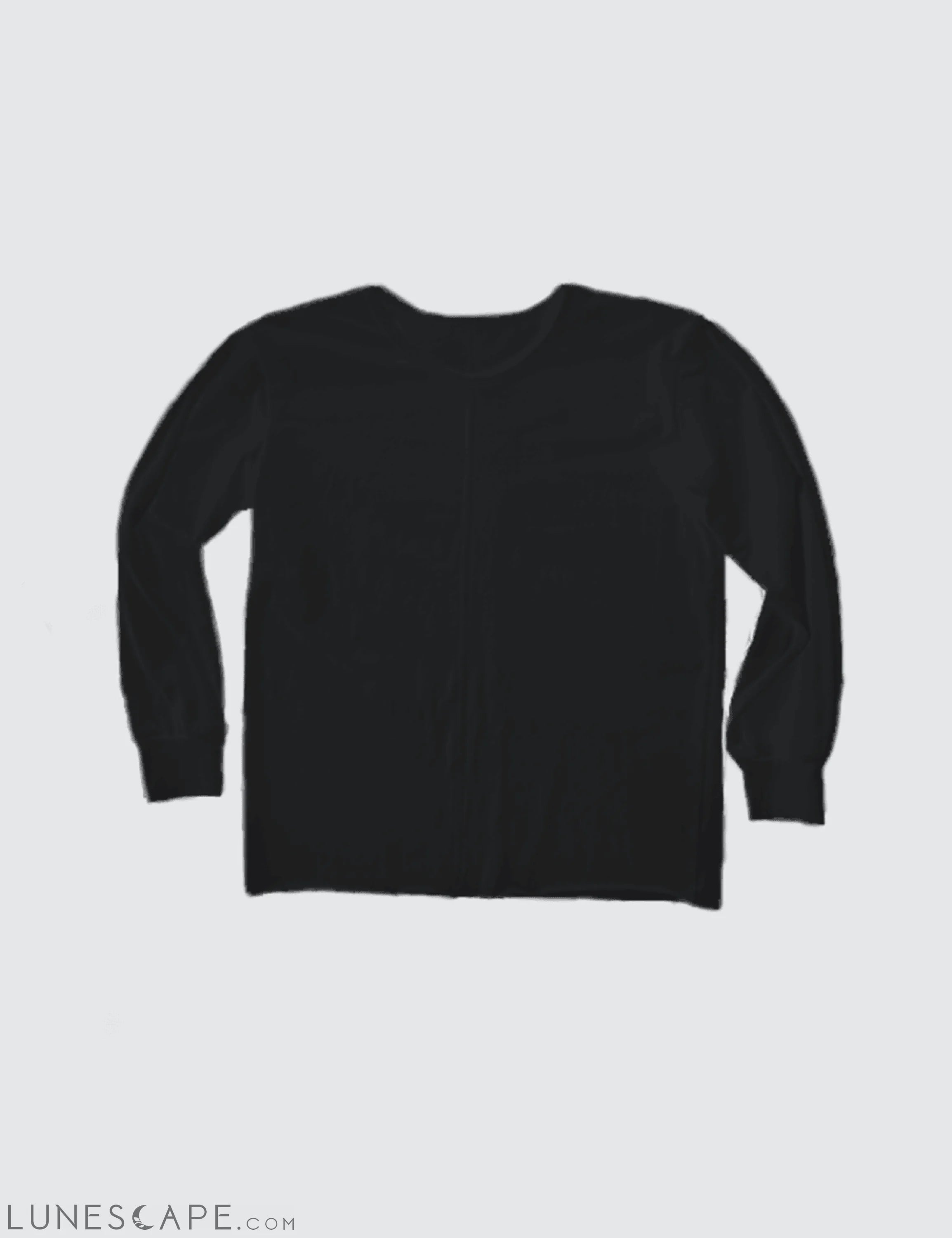 Long Sleeve Tee - Black LUNESCAPE