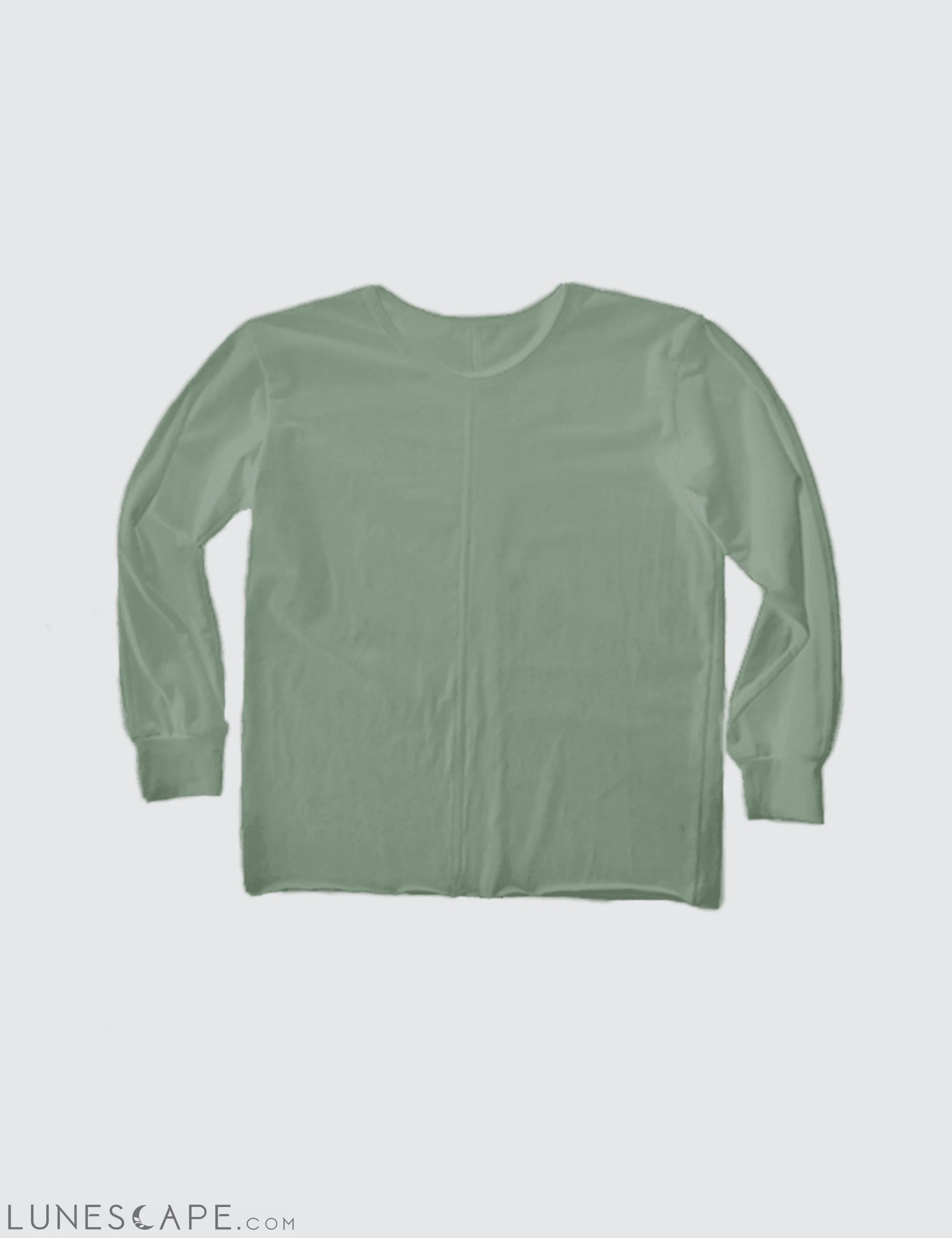 Long Sleeve Tee - Sage Green LUNESCAPE