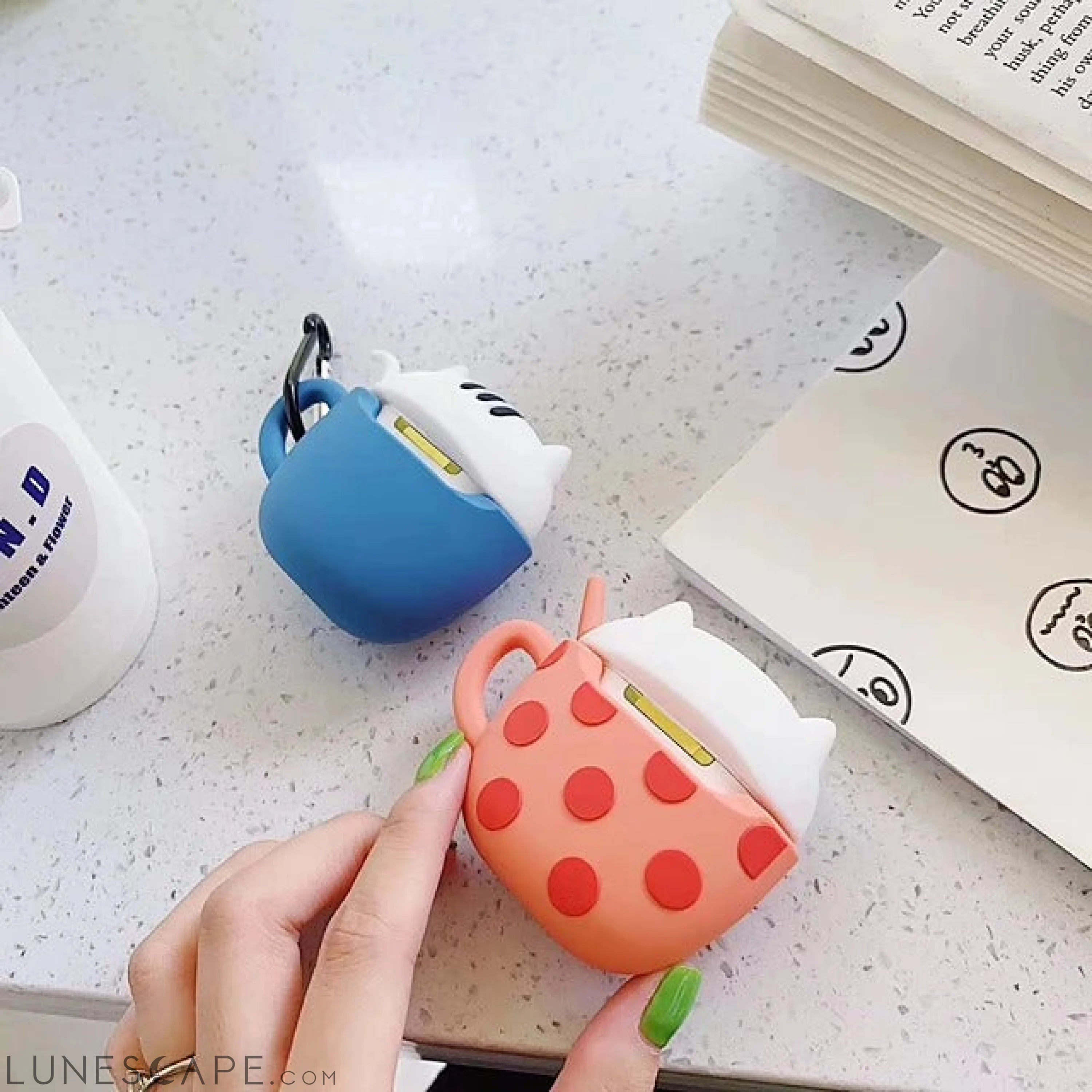 Lucky Charm Cat AirPods Case LUNESCAPE