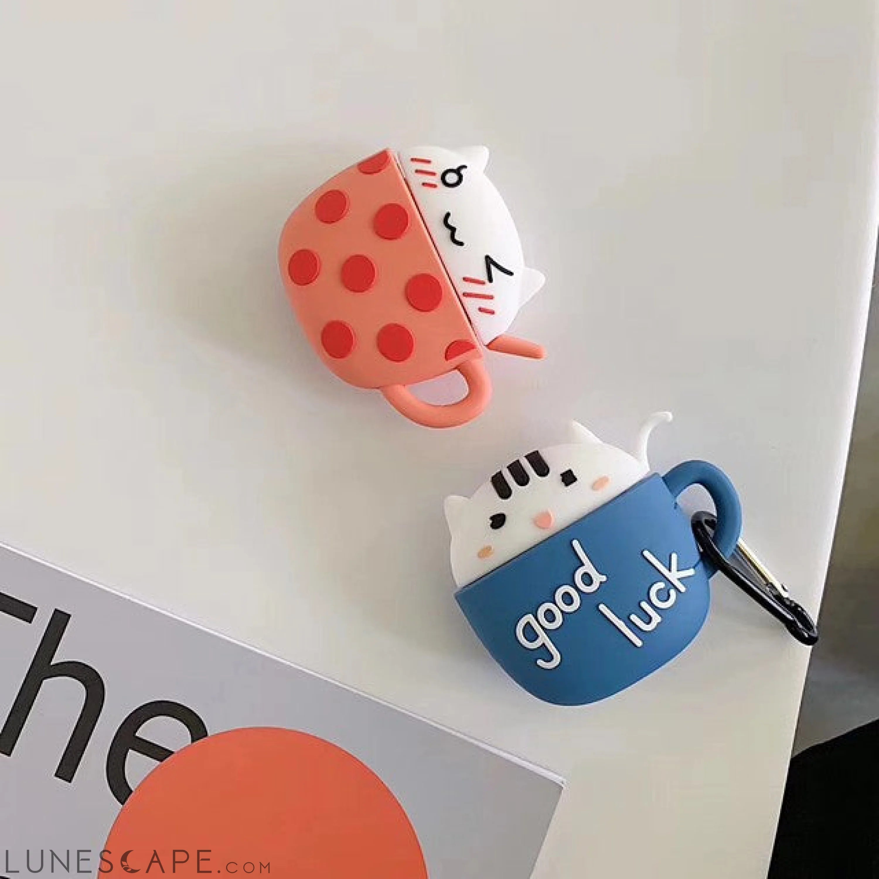 Lucky Charm Cat AirPods Case LUNESCAPE