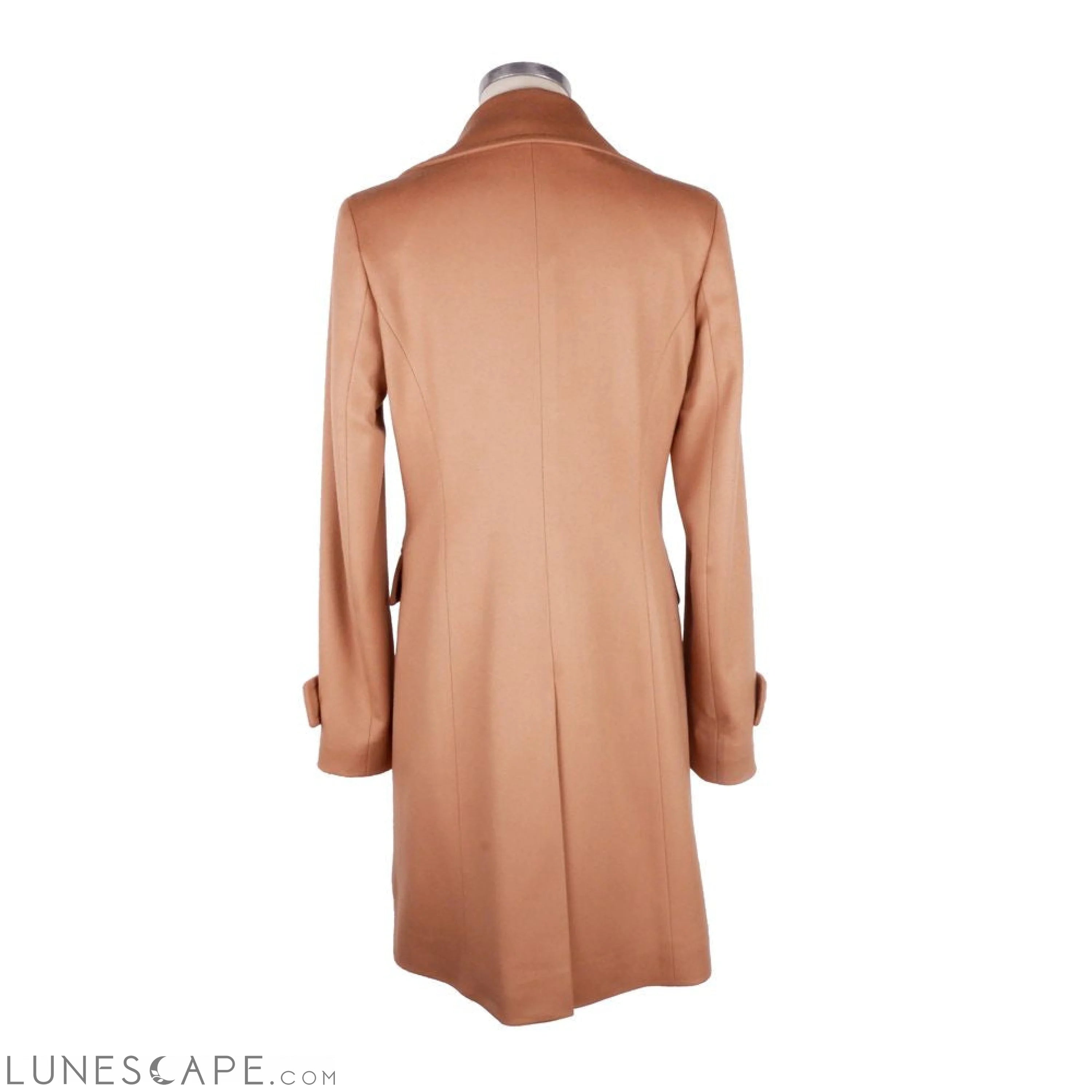 Lunescape Made in Italy Beige Wool Women Coat LUNESCAPE