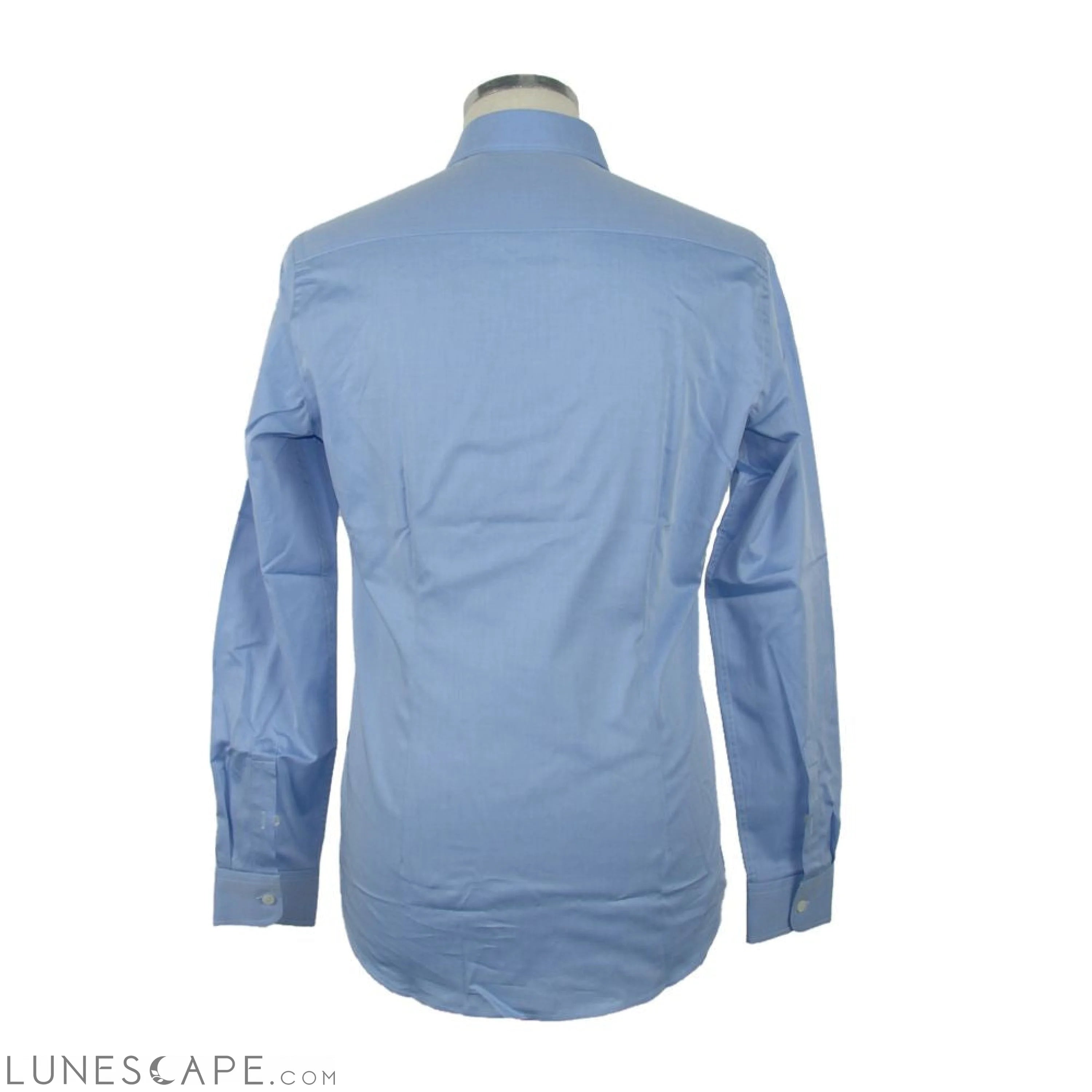 Lunescape Made in Italy Elegance Unleashed Light Blue Cotton Shirt LUNESCAPE