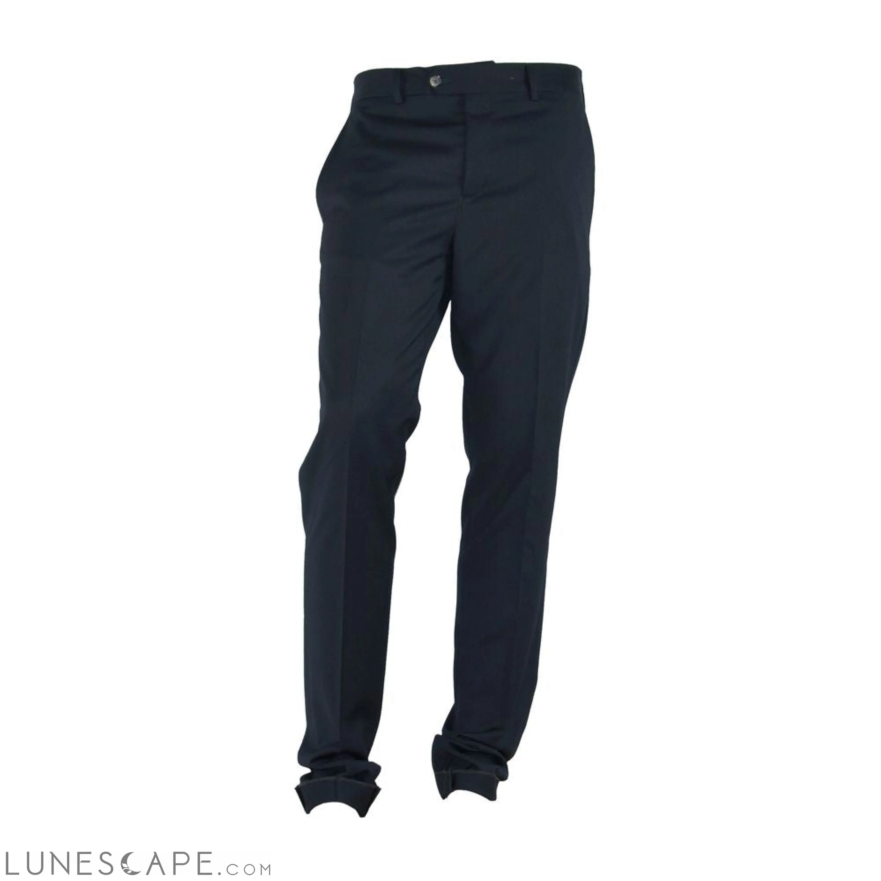 Lunescape Made in Italy Elegant Black Italian Designer Trousers LUNESCAPE