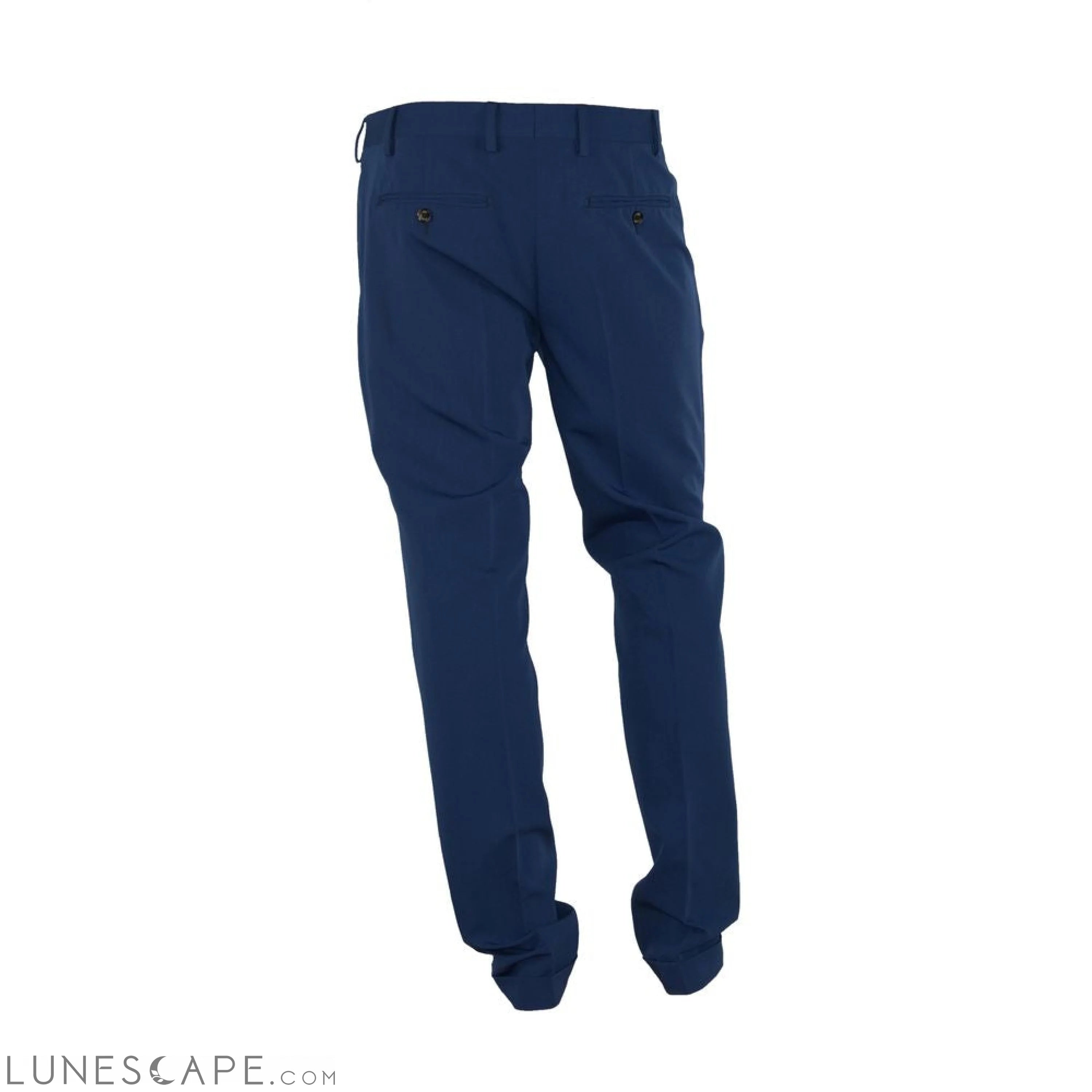 Lunescape Made in Italy Elegant Blue Trousers for Sophisticated Men LUNESCAPE