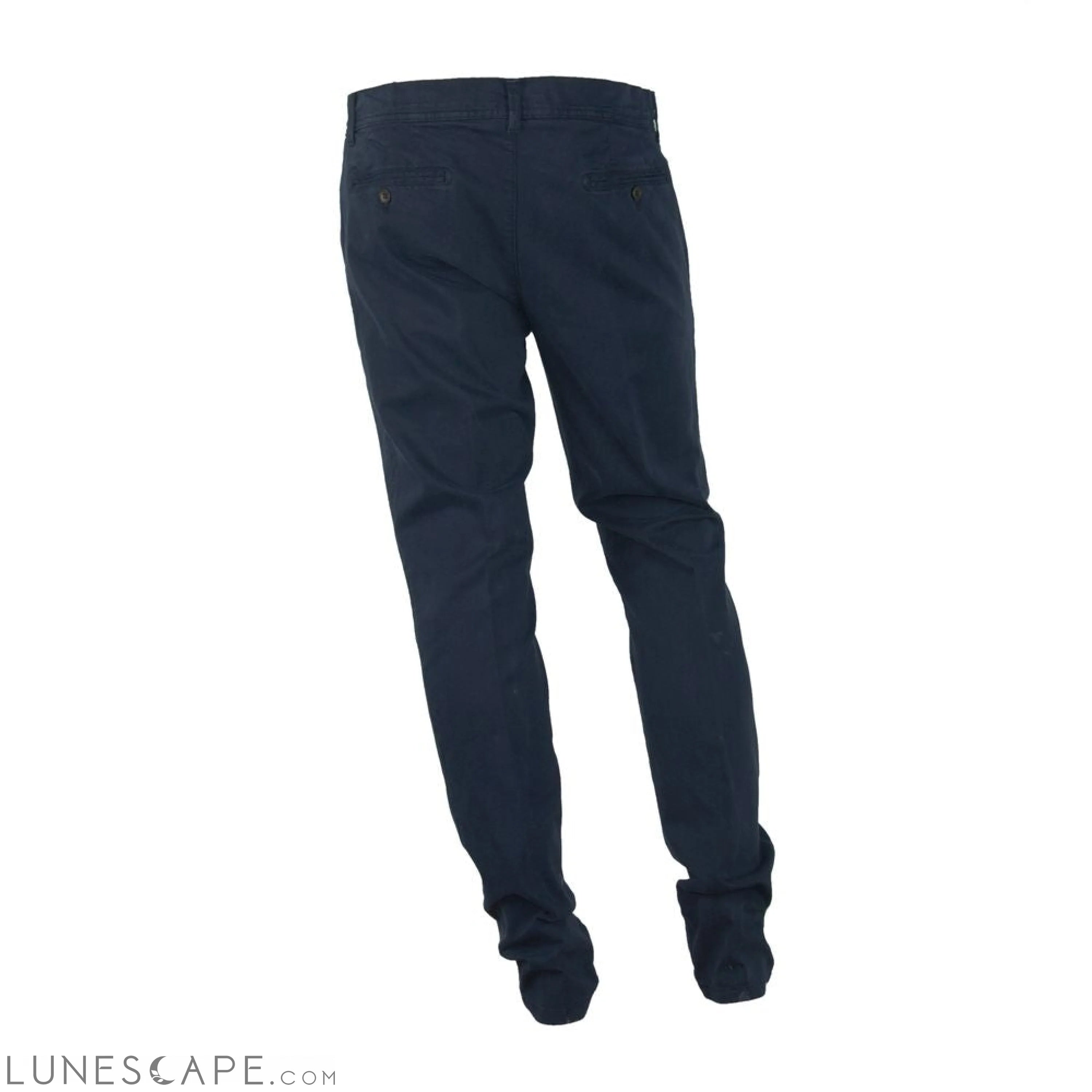 Lunescape Made in Italy Elegant Blue Winter Trousers LUNESCAPE