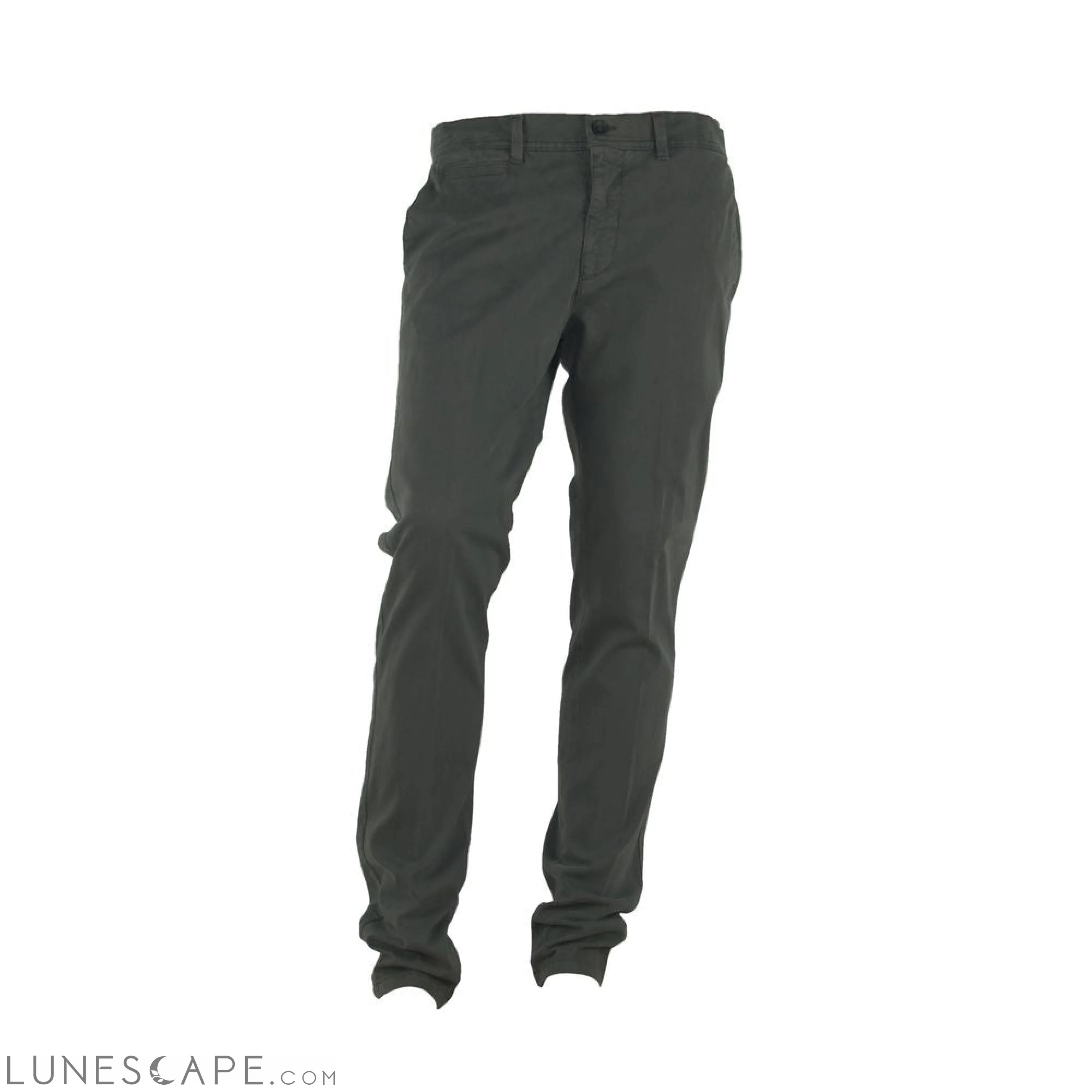 Lunescape Made in Italy Elegant Gray Italian Cotton Trousers LUNESCAPE