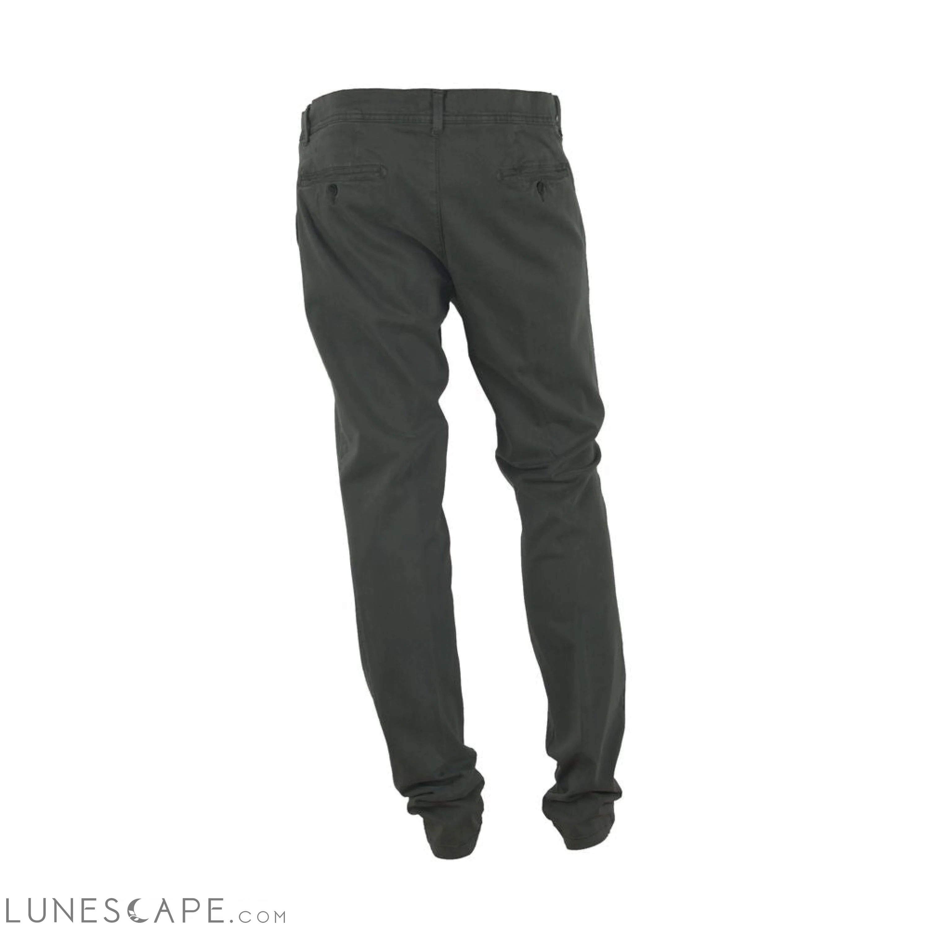 Lunescape Made in Italy Elegant Gray Italian Cotton Trousers LUNESCAPE